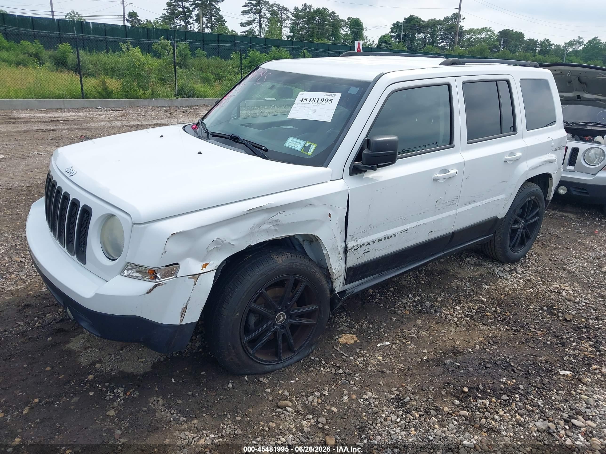 2014 Jeep Patriot Sport White vin: 1C4NJPBA6ED523881