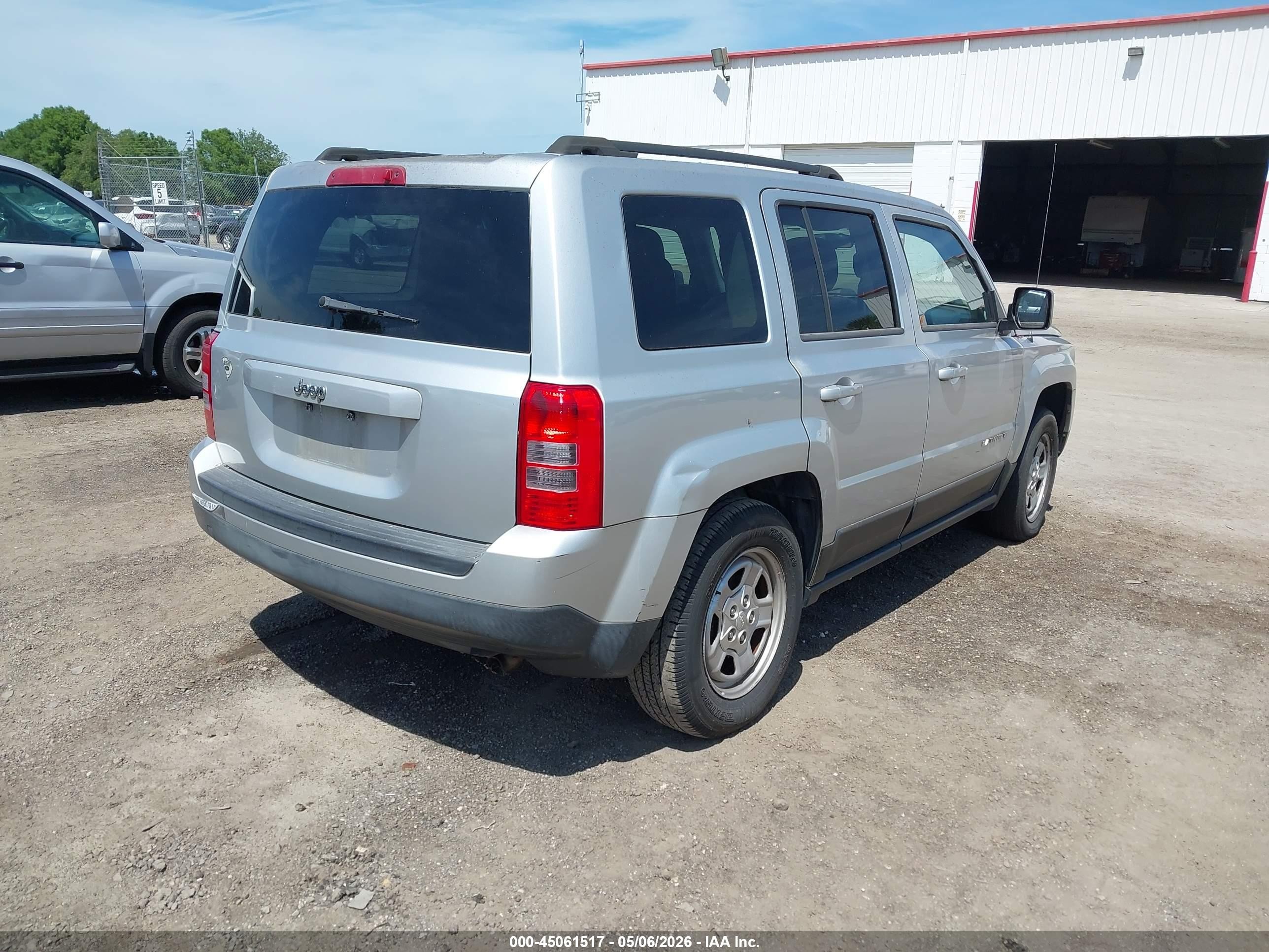 2014 Jeep Patriot Sport Silver vin: 1C4NJPBA6ED599326