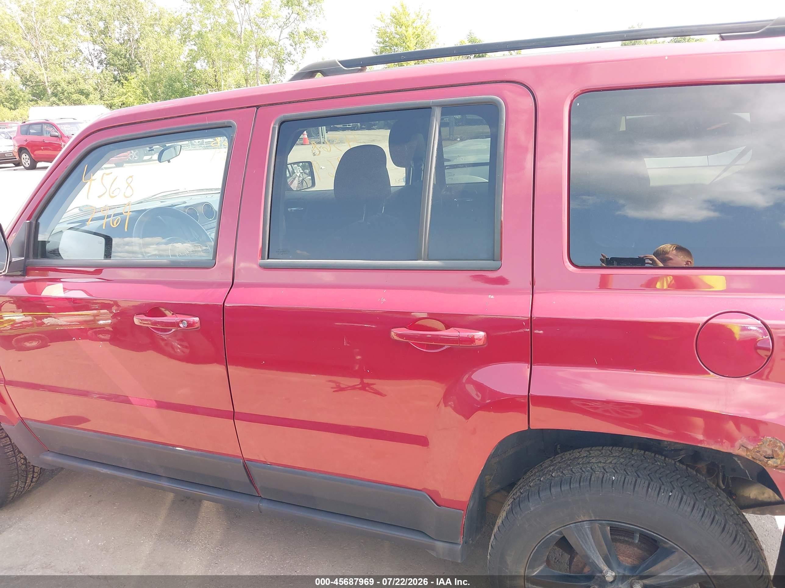 2014 Jeep Patriot Altitude Красный vin: 1C4NJPBA6ED886651