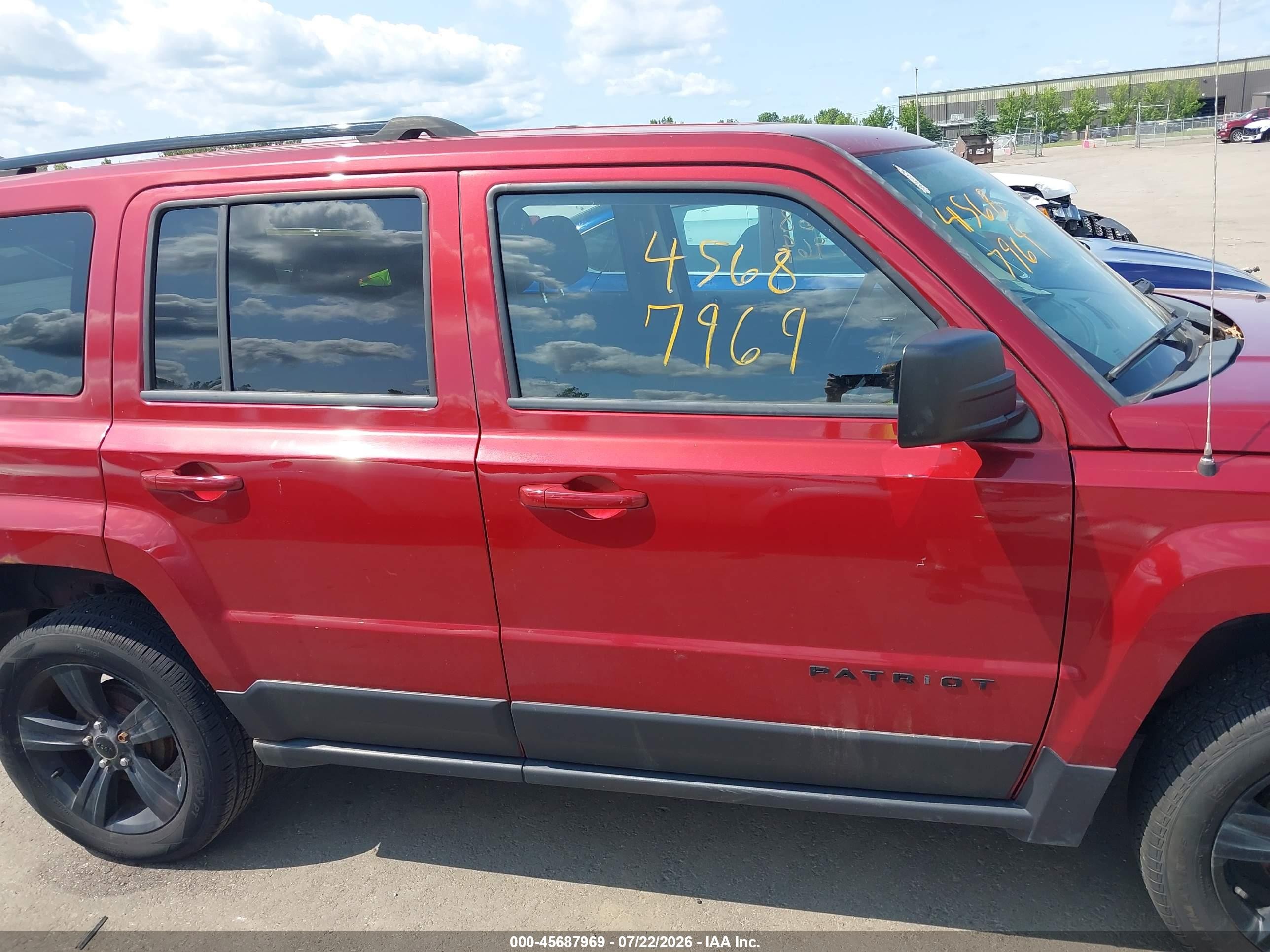 2014 Jeep Patriot Altitude Красный vin: 1C4NJPBA6ED886651