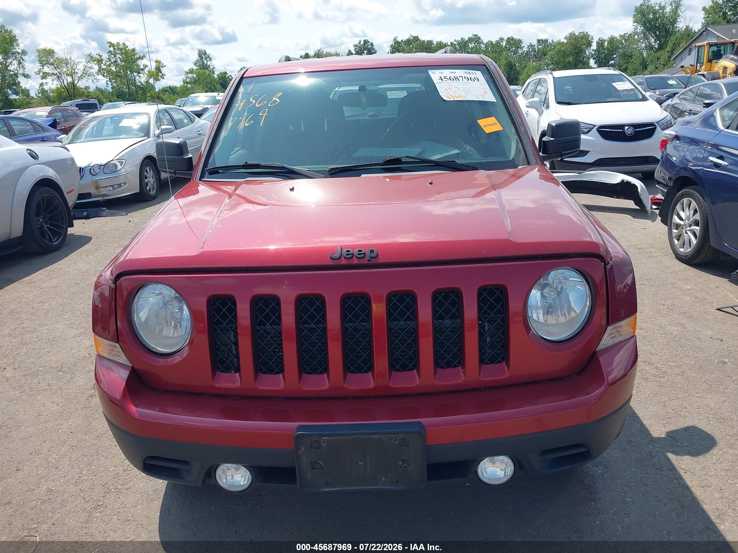 2014 Jeep Patriot Altitude Красный vin: 1C4NJPBA6ED886651