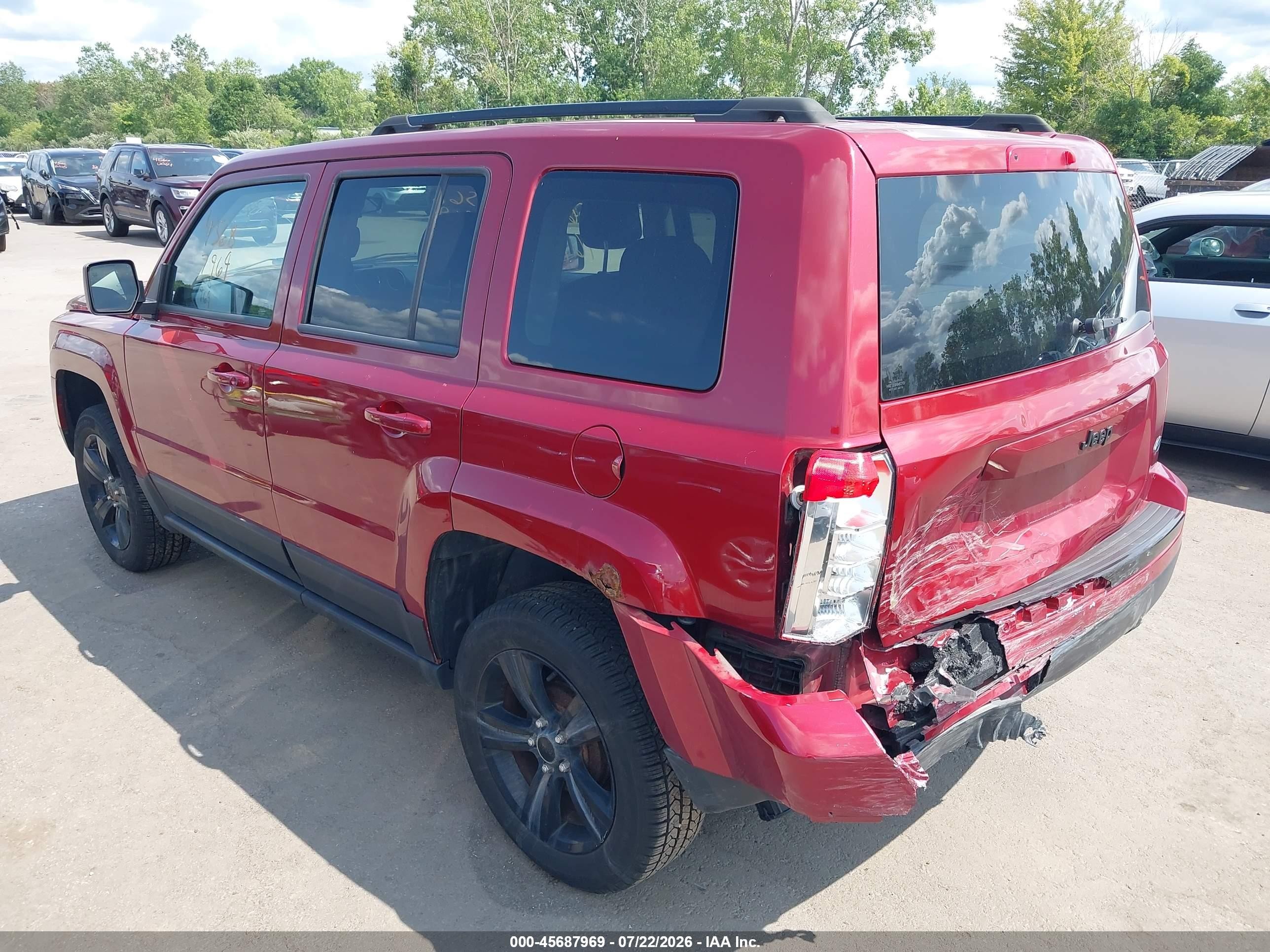 2014 Jeep Patriot Altitude Красный vin: 1C4NJPBA6ED886651