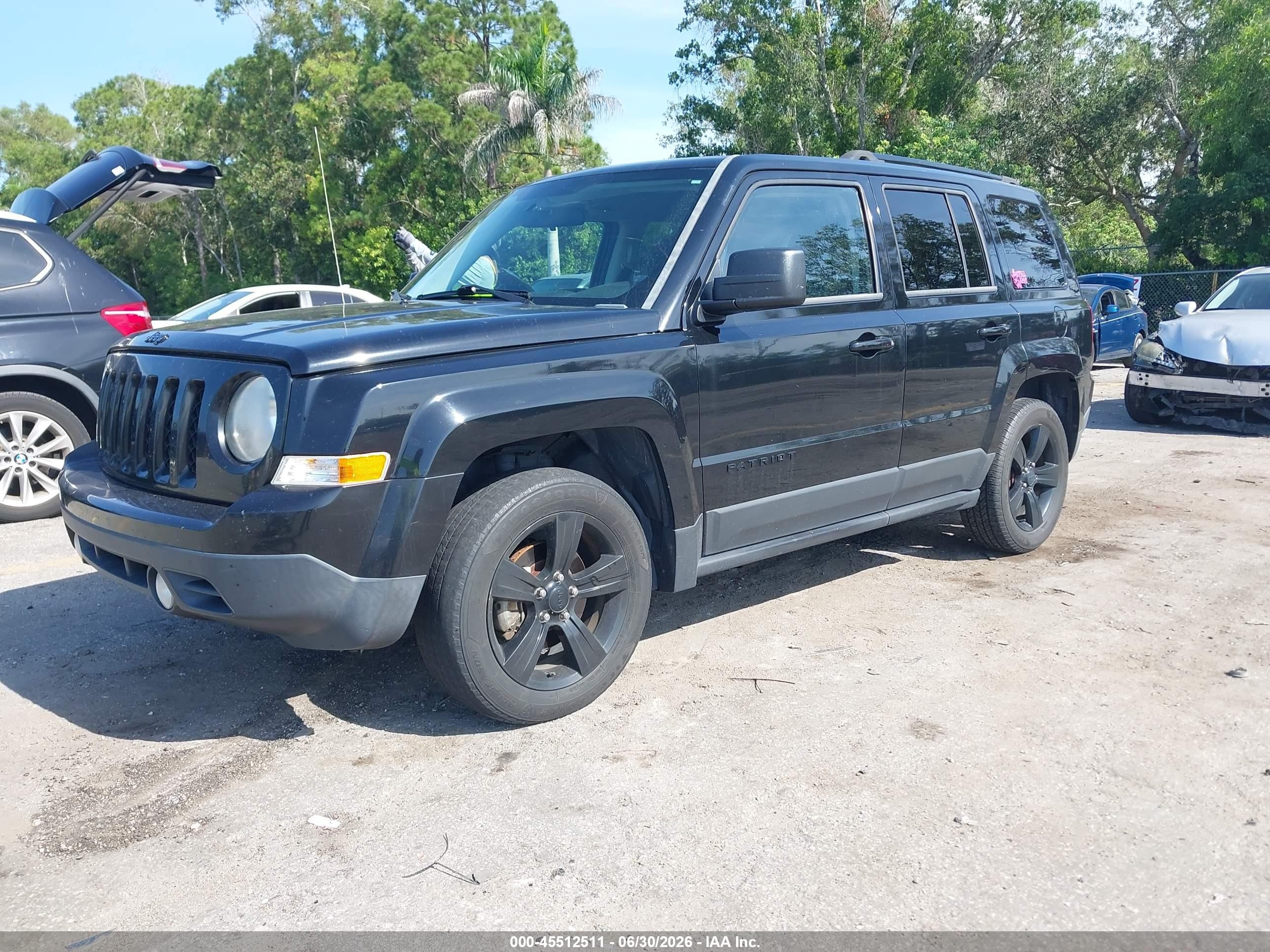 2014 Jeep Patriot Altitude Black vin: 1C4NJPBA6ED888853