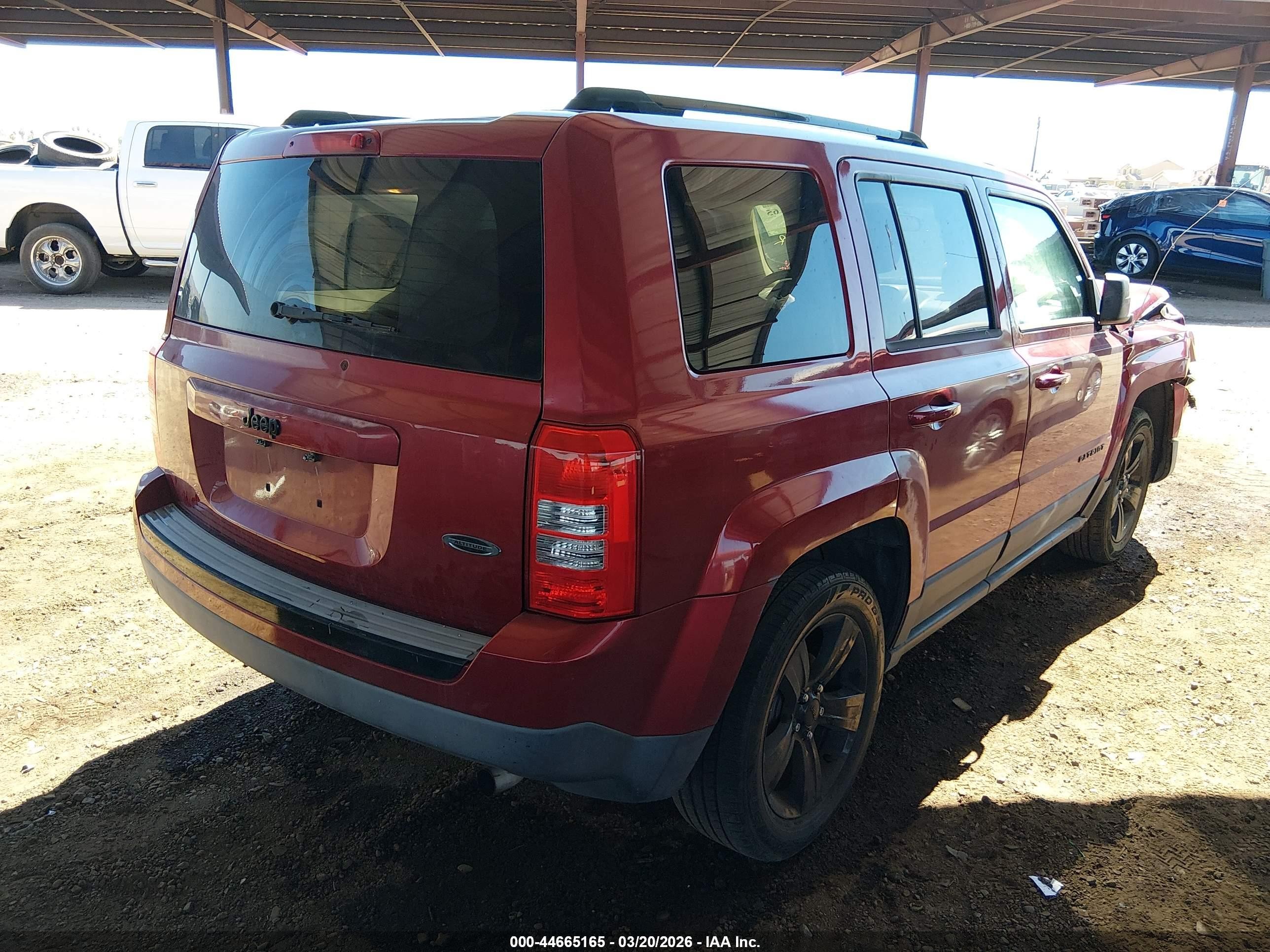 2015 Jeep Patriot Altitude Edition Red vin: 1C4NJPBA6FD156692