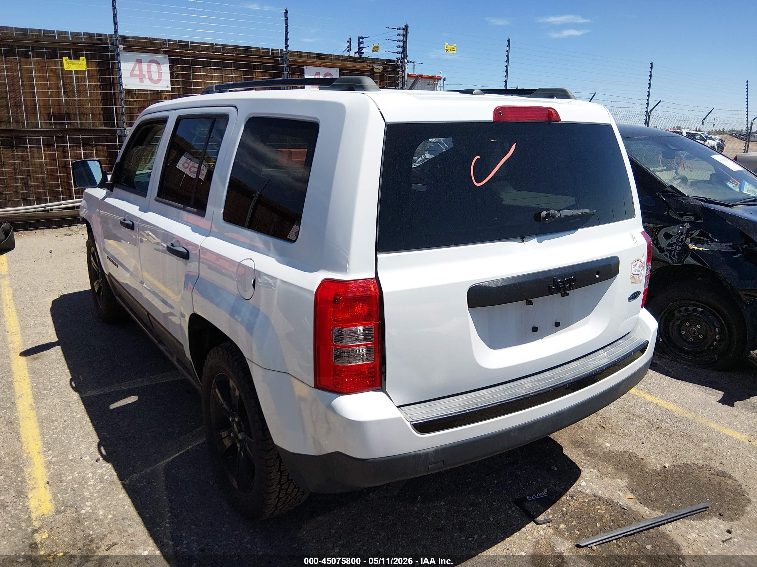 2015 Jeep Patriot Altitude Edition White vin: 1C4NJPBA6FD157406