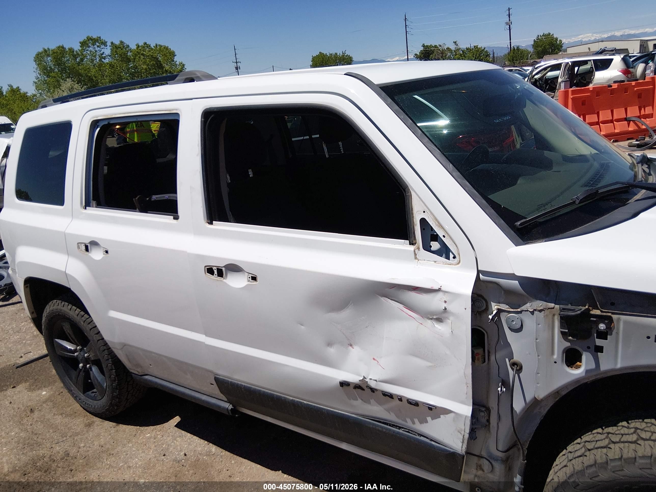 2015 Jeep Patriot Altitude Edition White vin: 1C4NJPBA6FD157406