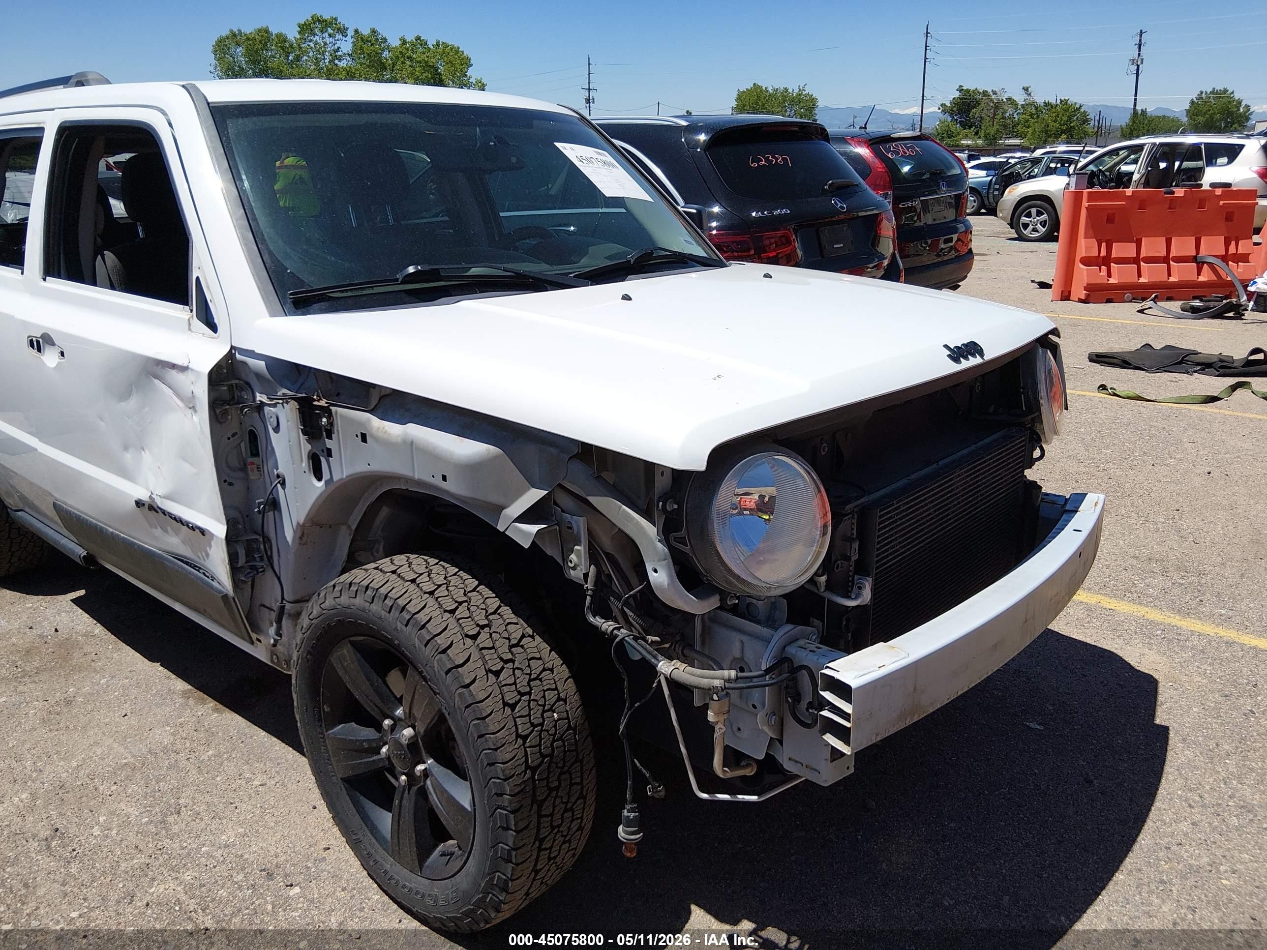 2015 Jeep Patriot Altitude Edition White vin: 1C4NJPBA6FD157406