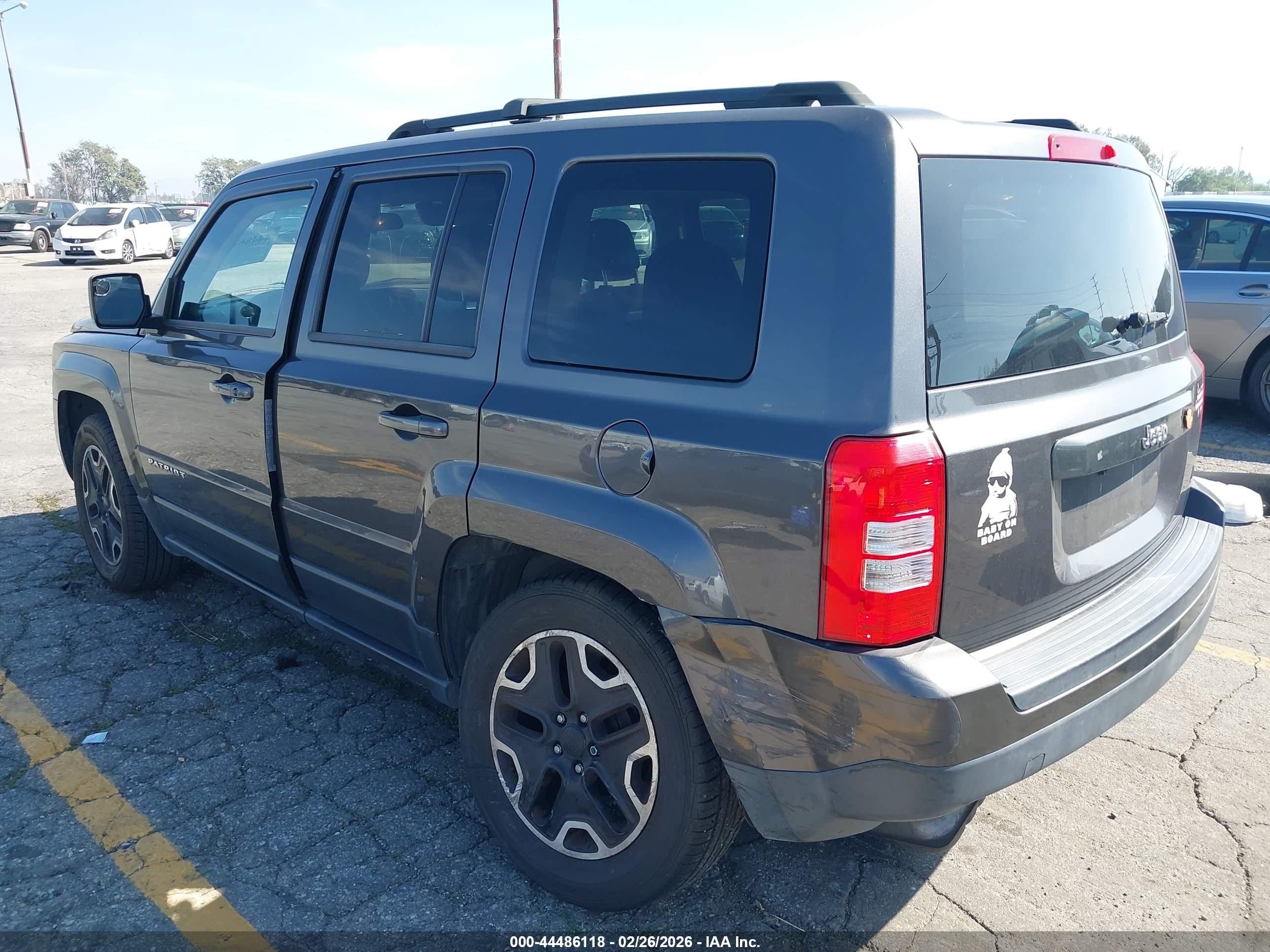 2015 Jeep Patriot Sport Brown vin: 1C4NJPBA6FD219077
