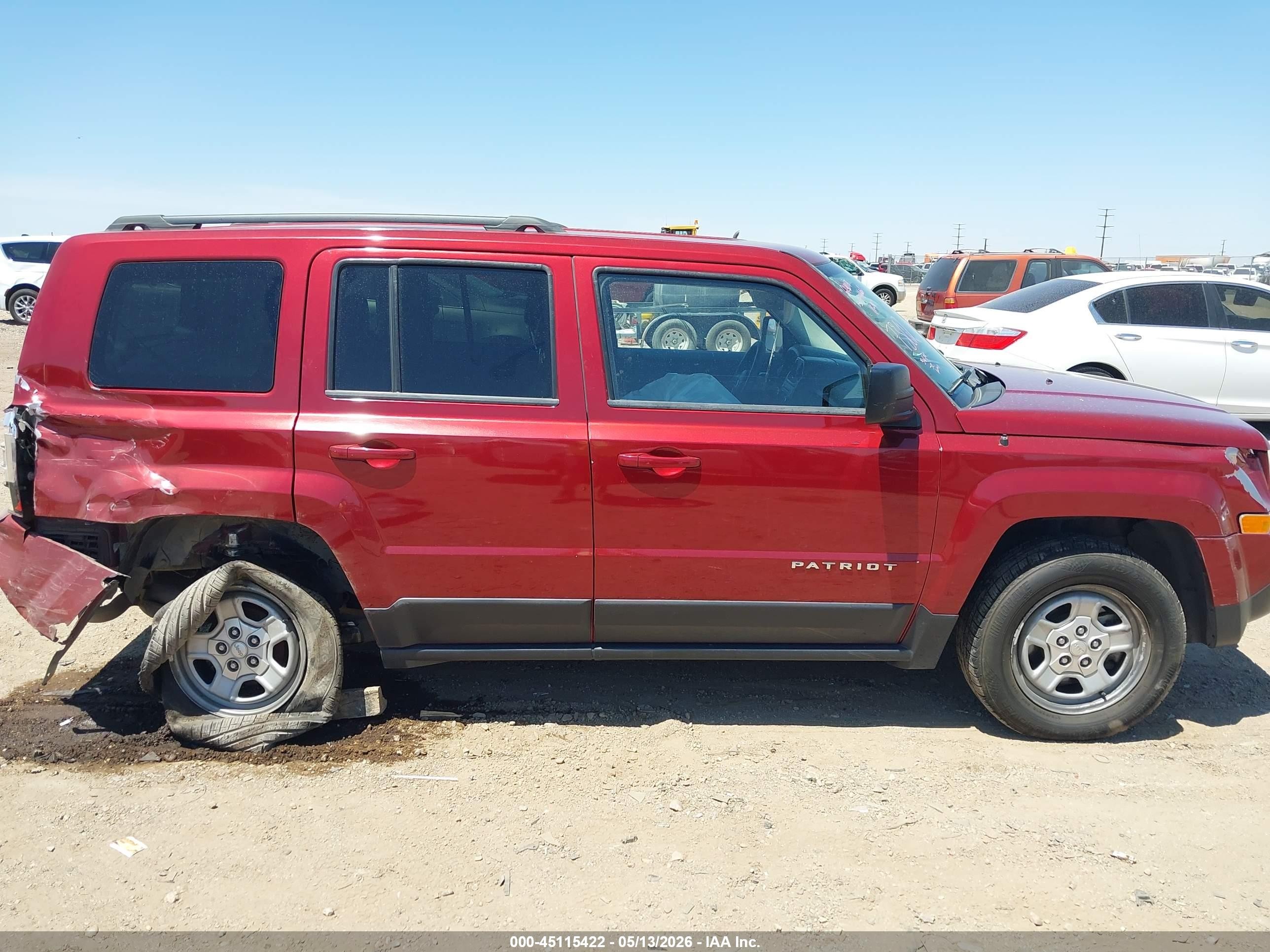 2015 Jeep Patriot Sport Red vin: 1C4NJPBA6FD247302