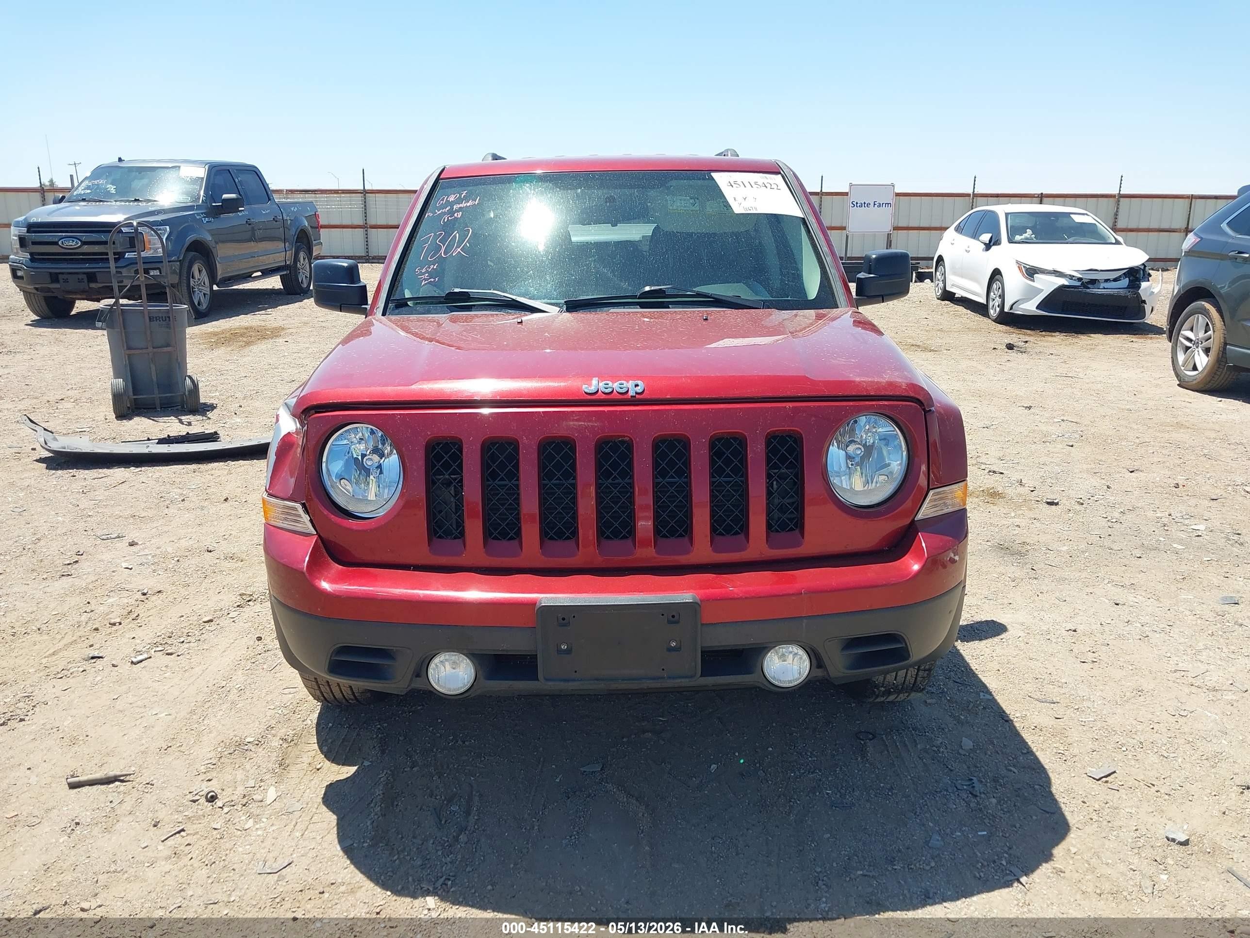 2015 Jeep Patriot Sport Red vin: 1C4NJPBA6FD247302