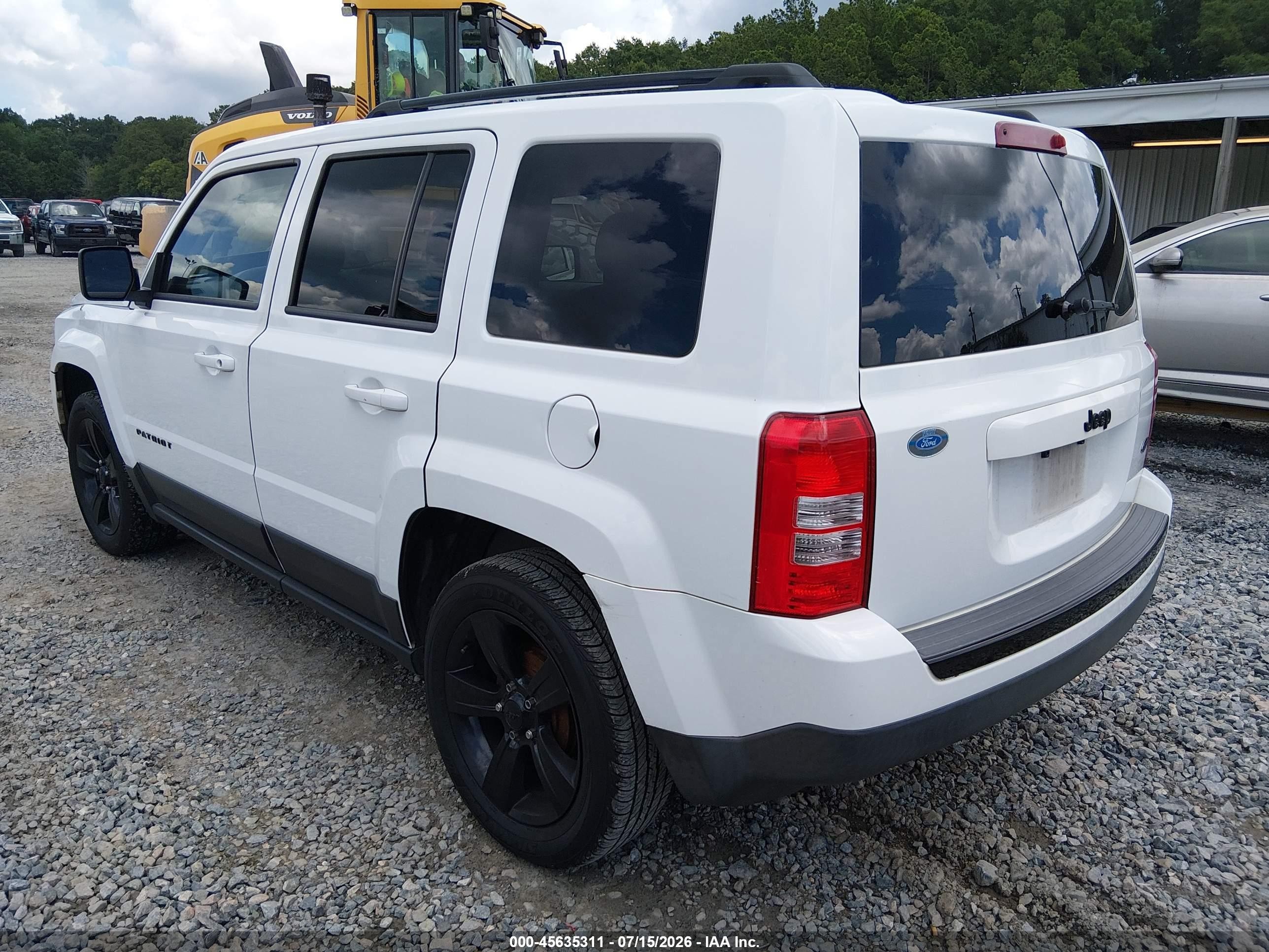 2015 Jeep Patriot Altitude Edition White vin: 1C4NJPBA6FD401832