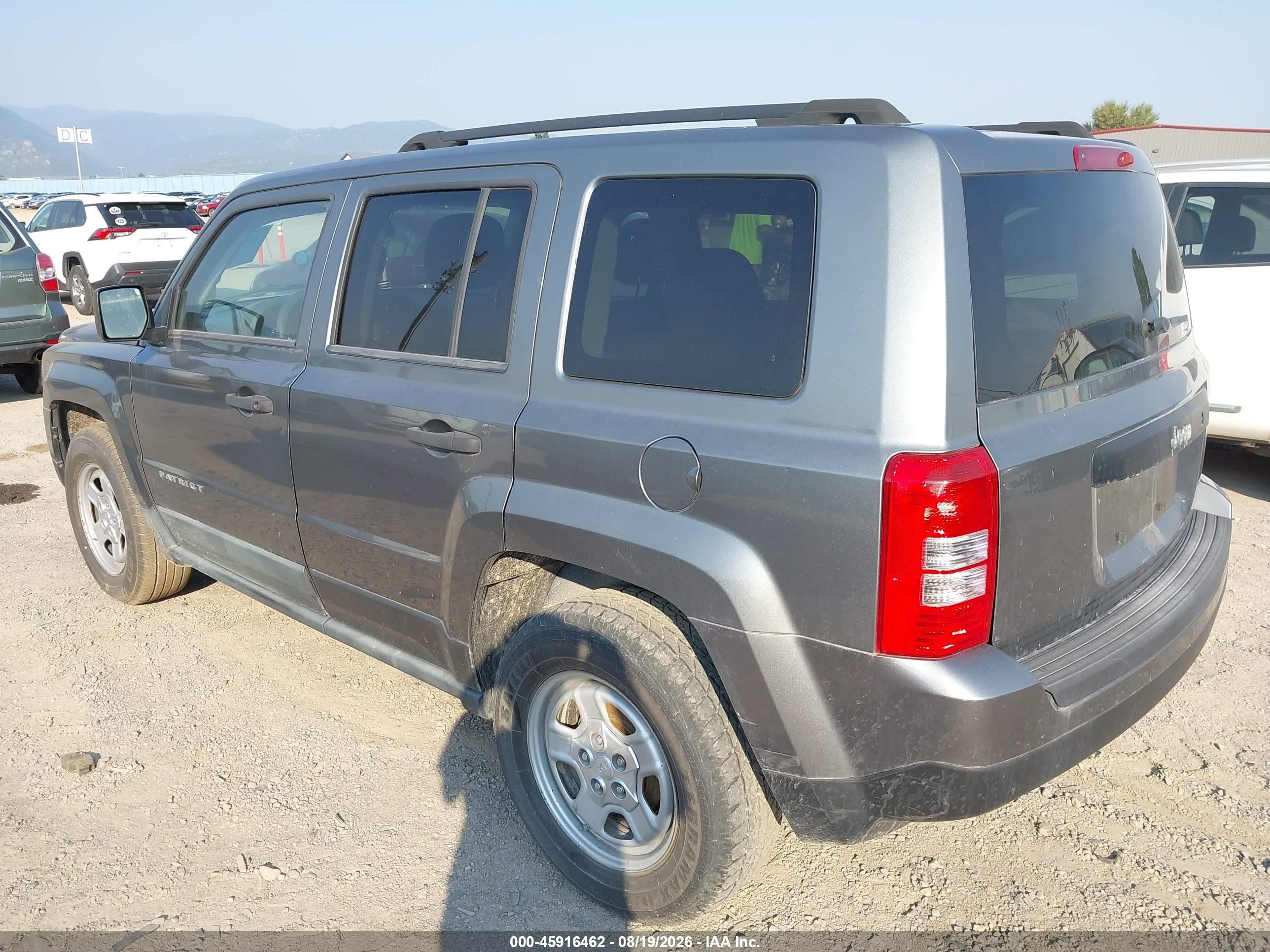 2012 Jeep Patriot Sport Gray vin: 1C4NJPBA7CD509193
