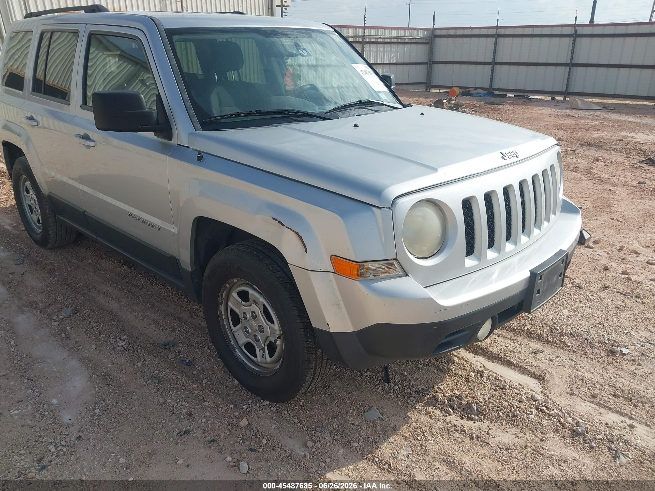 2012 Jeep Patriot Sport Silver vin: 1C4NJPBA7CD611352