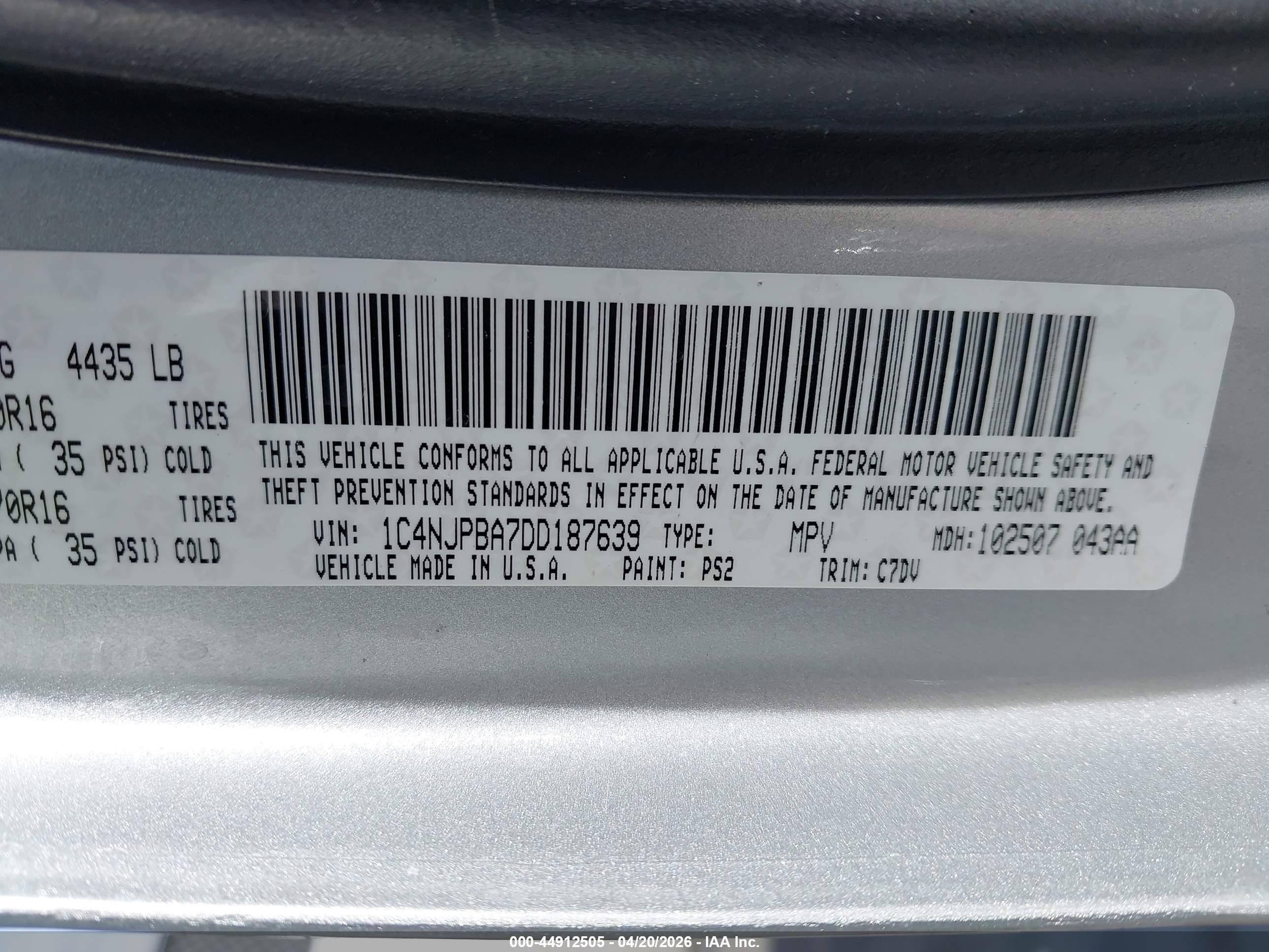 2013 Jeep Patriot Sport Silver vin: 1C4NJPBA7DD187639