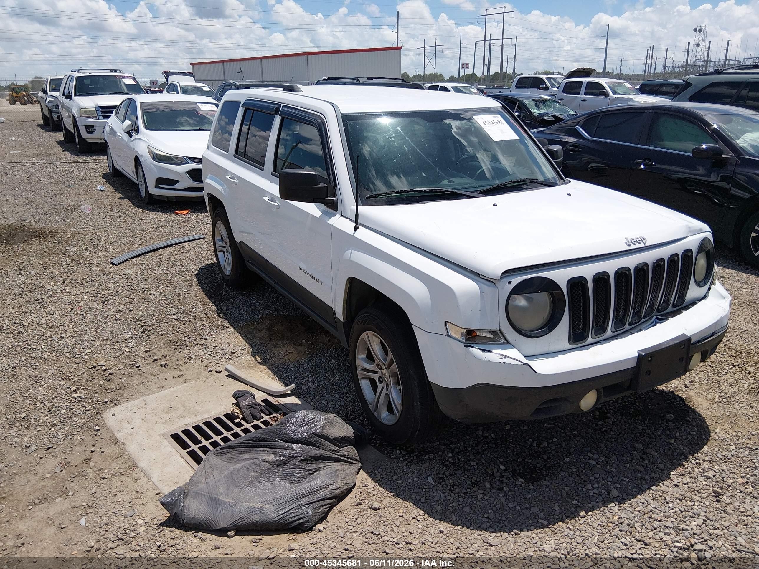 2014 Jeep Patriot Sport White vin: 1C4NJPBA7ED774778