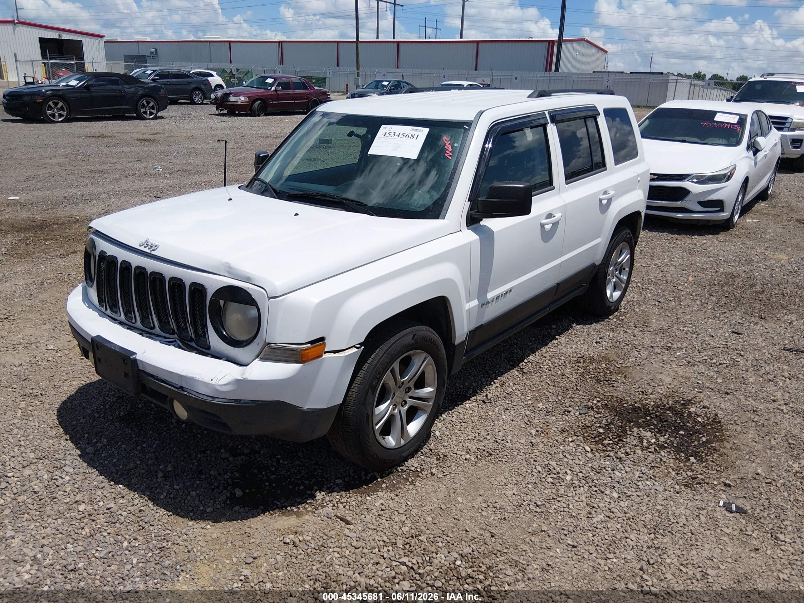 2014 Jeep Patriot Sport White vin: 1C4NJPBA7ED774778