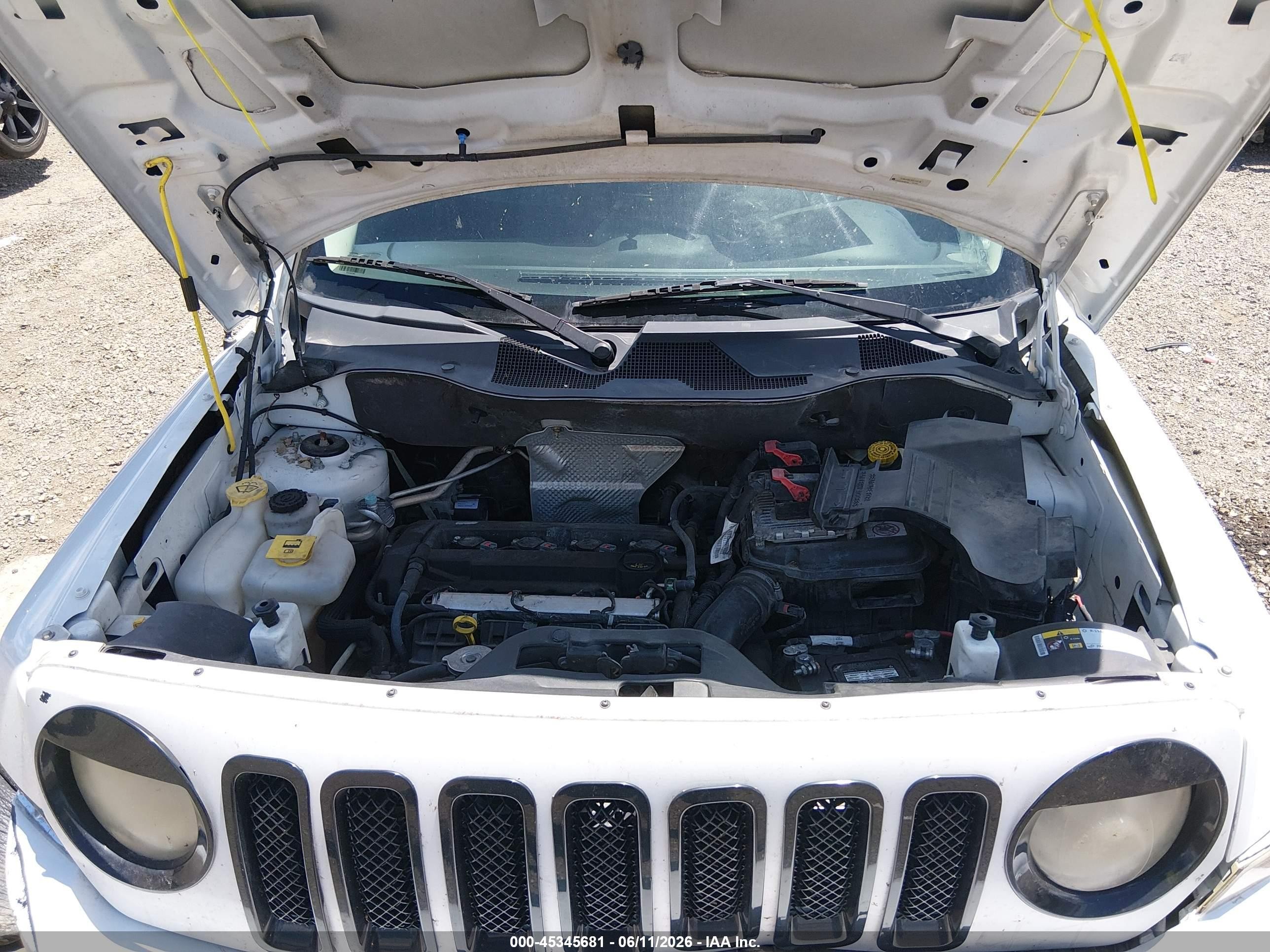 2014 Jeep Patriot Sport White vin: 1C4NJPBA7ED774778