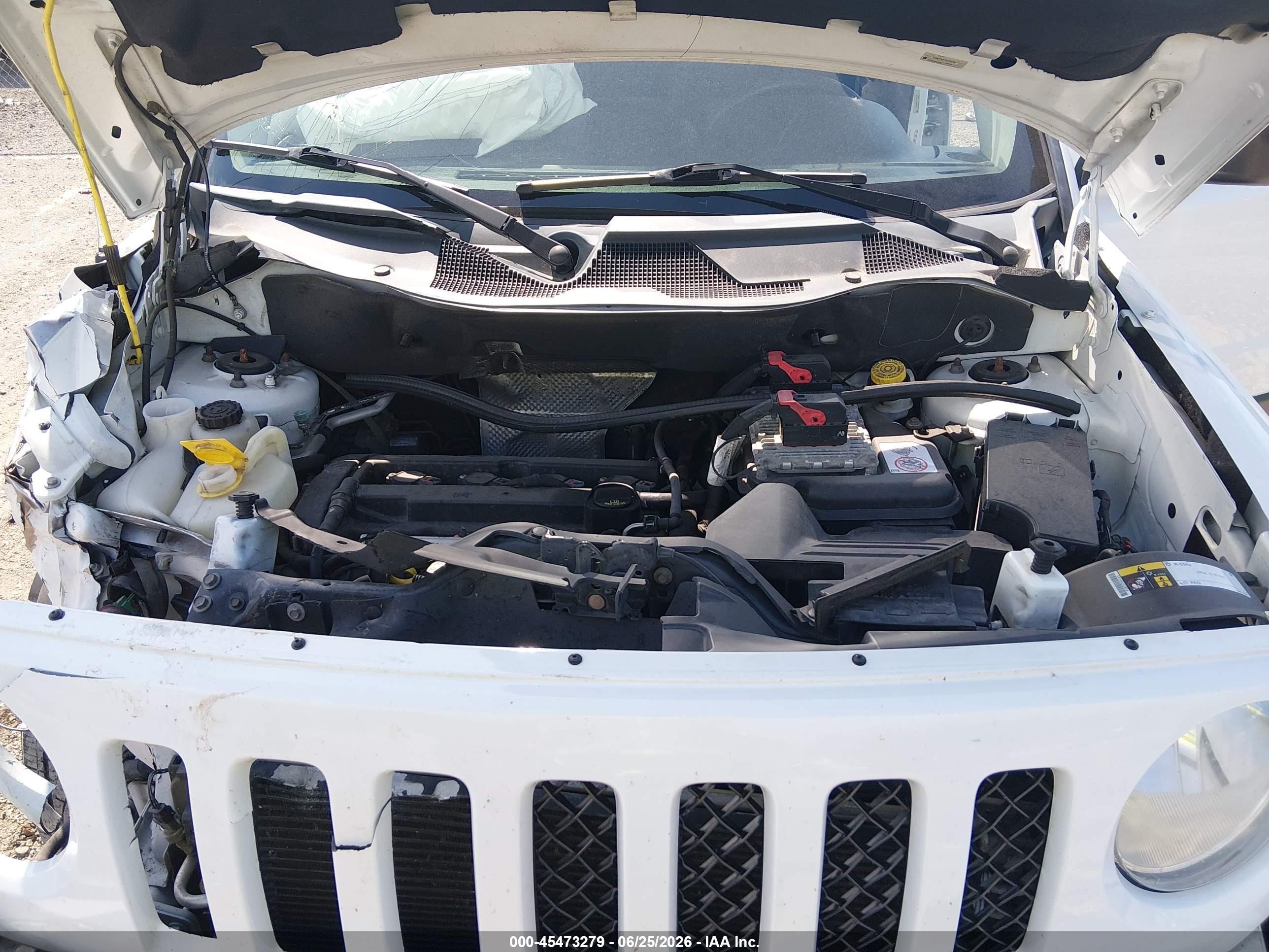 2014 Jeep Patriot Sport White vin: 1C4NJPBA7ED925280