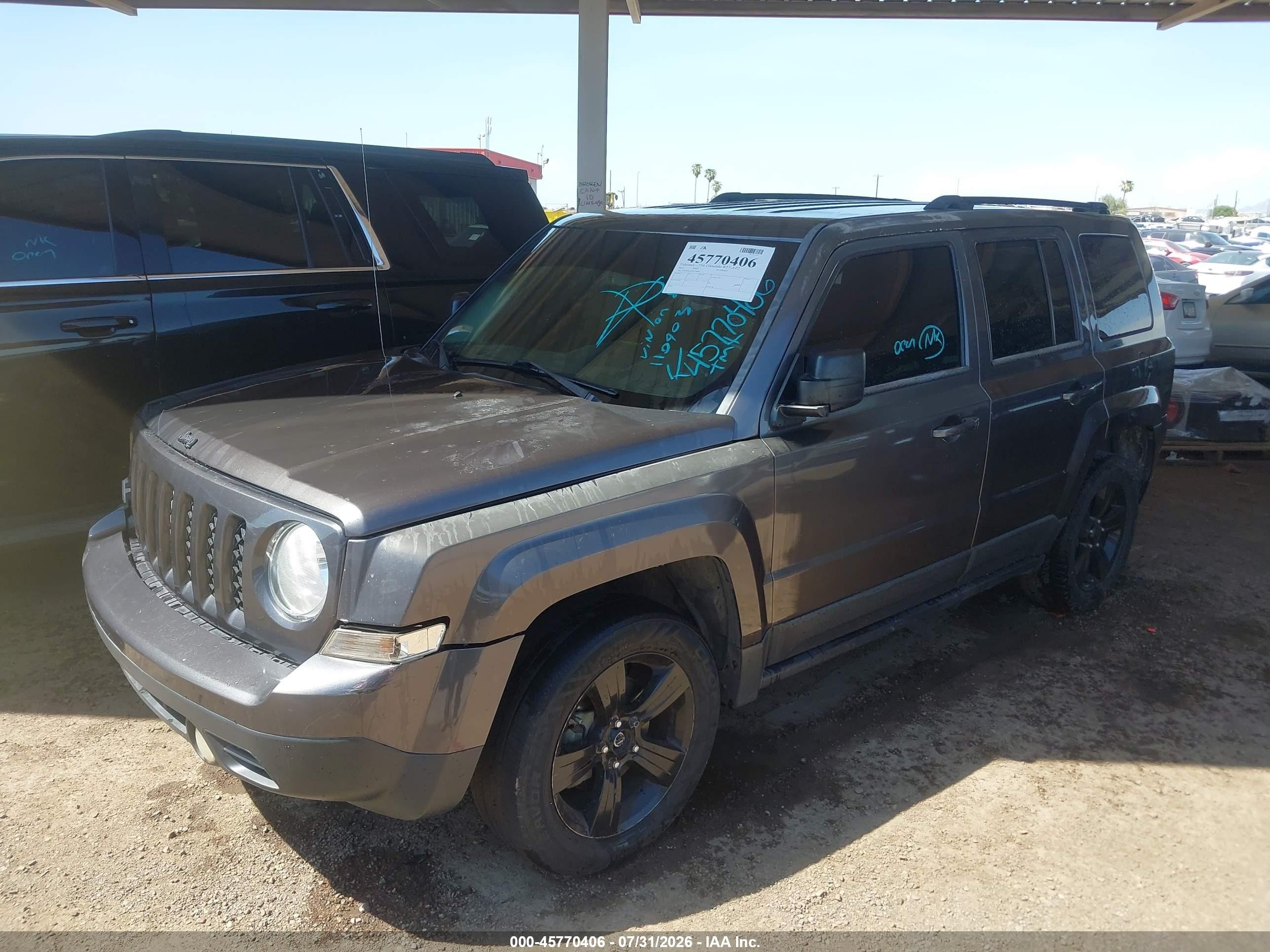 2015 Jeep Patriot Altitude Edition Gray vin: 1C4NJPBA7FD110403