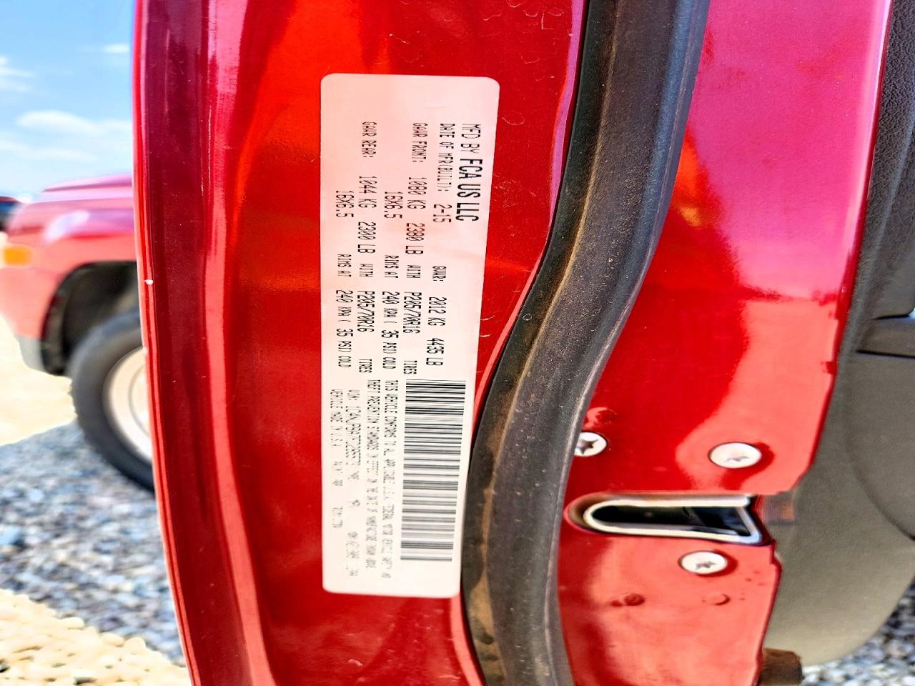 2015 Jeep Patriot Sport Red vin: 1C4NJPBA7FD285573