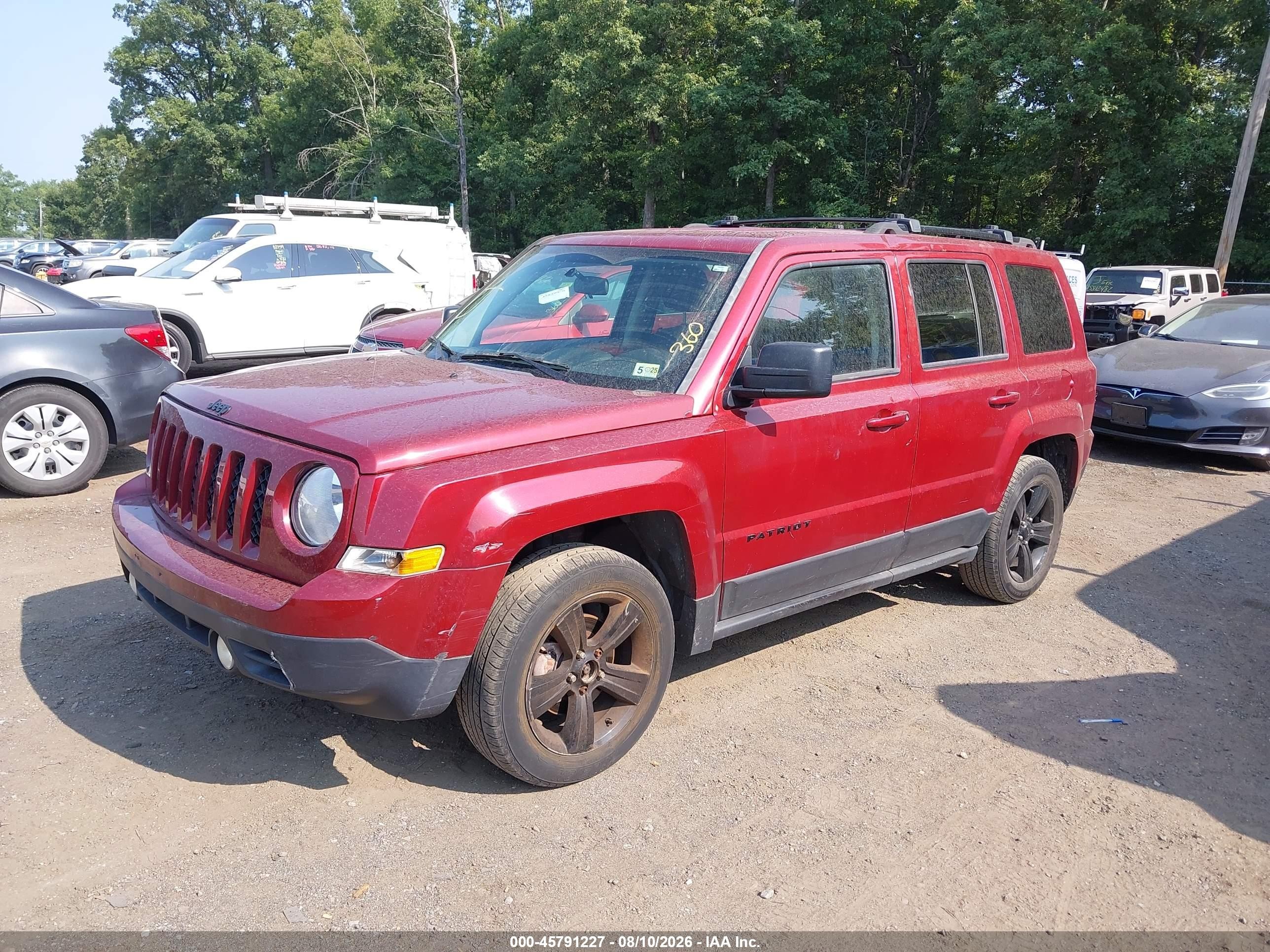 2015 Jeep Patriot Altitude Edition Красный vin: 1C4NJPBA7FD372373