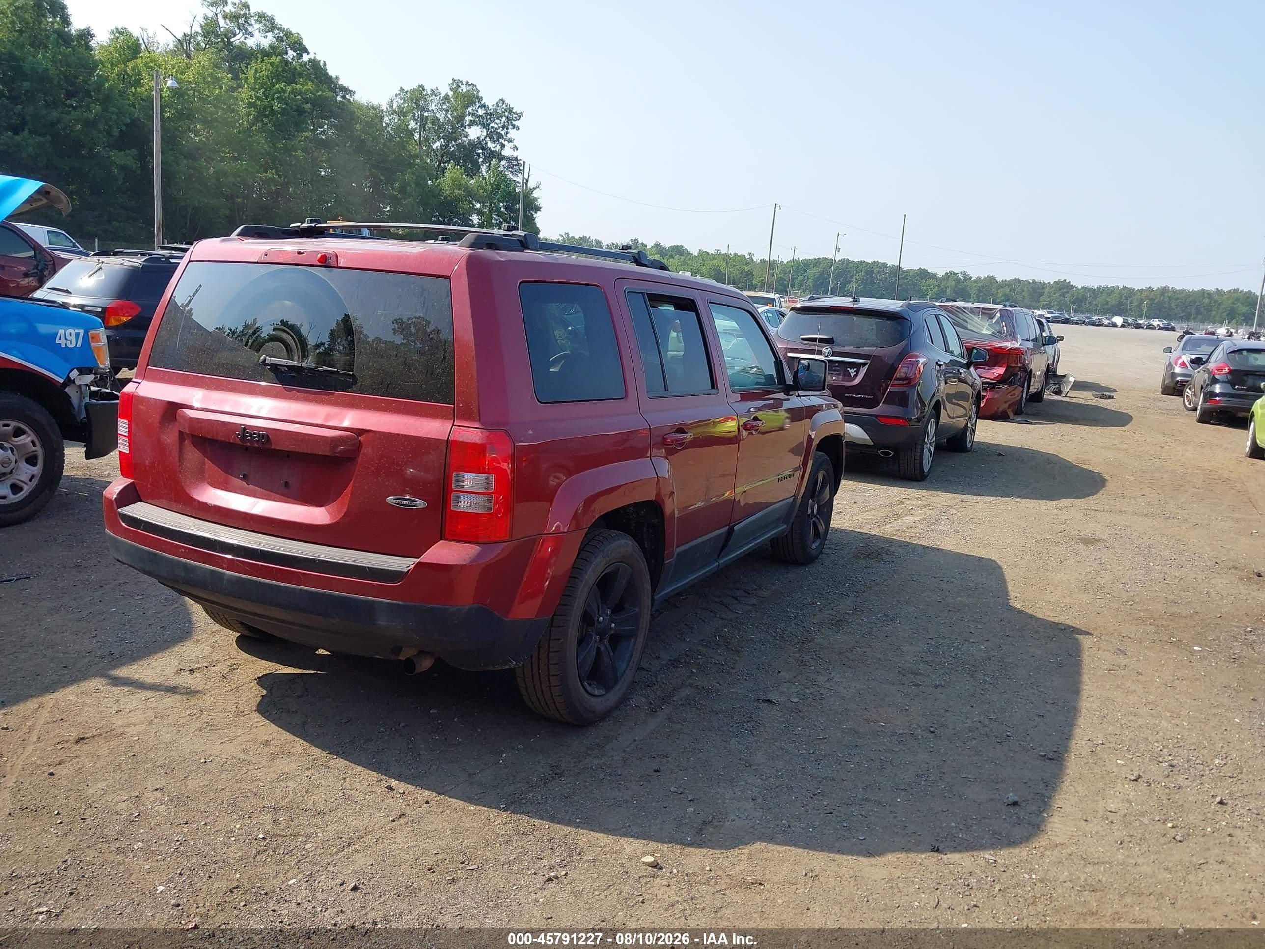 2015 Jeep Patriot Altitude Edition Красный vin: 1C4NJPBA7FD372373