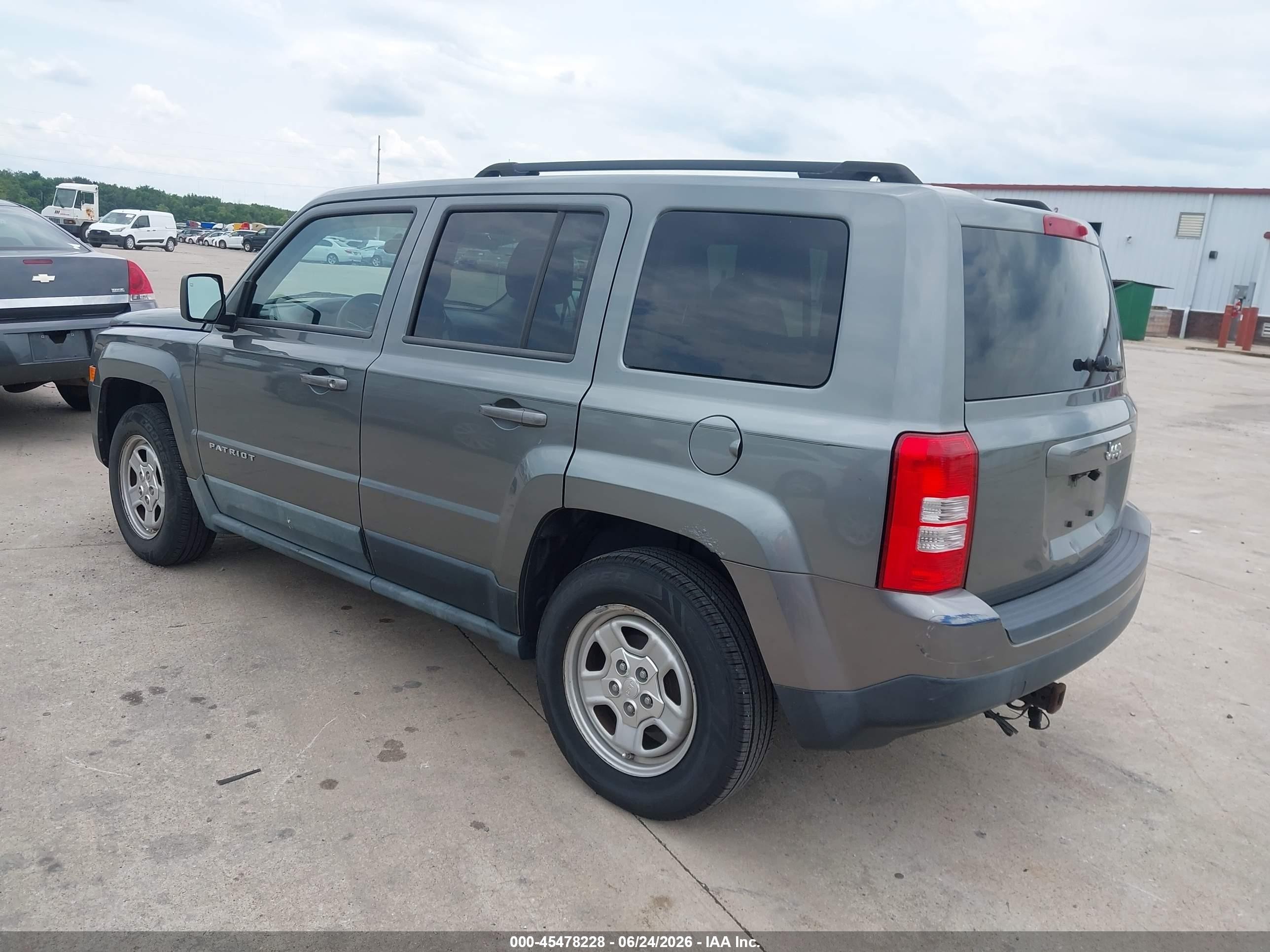 2012 Jeep Patriot Sport Gray vin: 1C4NJPBA8CD508991