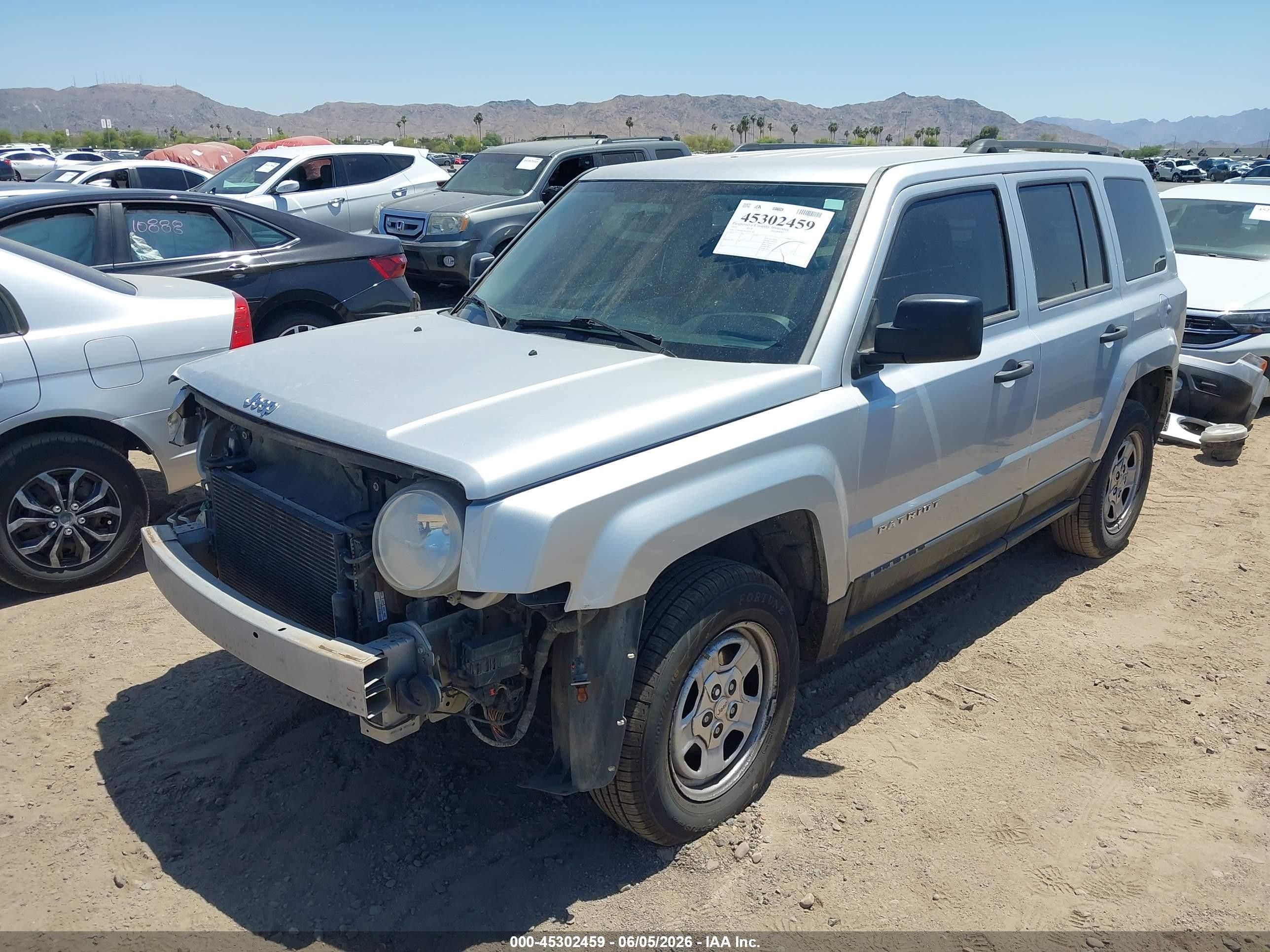 2012 Jeep Patriot Sport Silver vin: 1C4NJPBA8CD626264