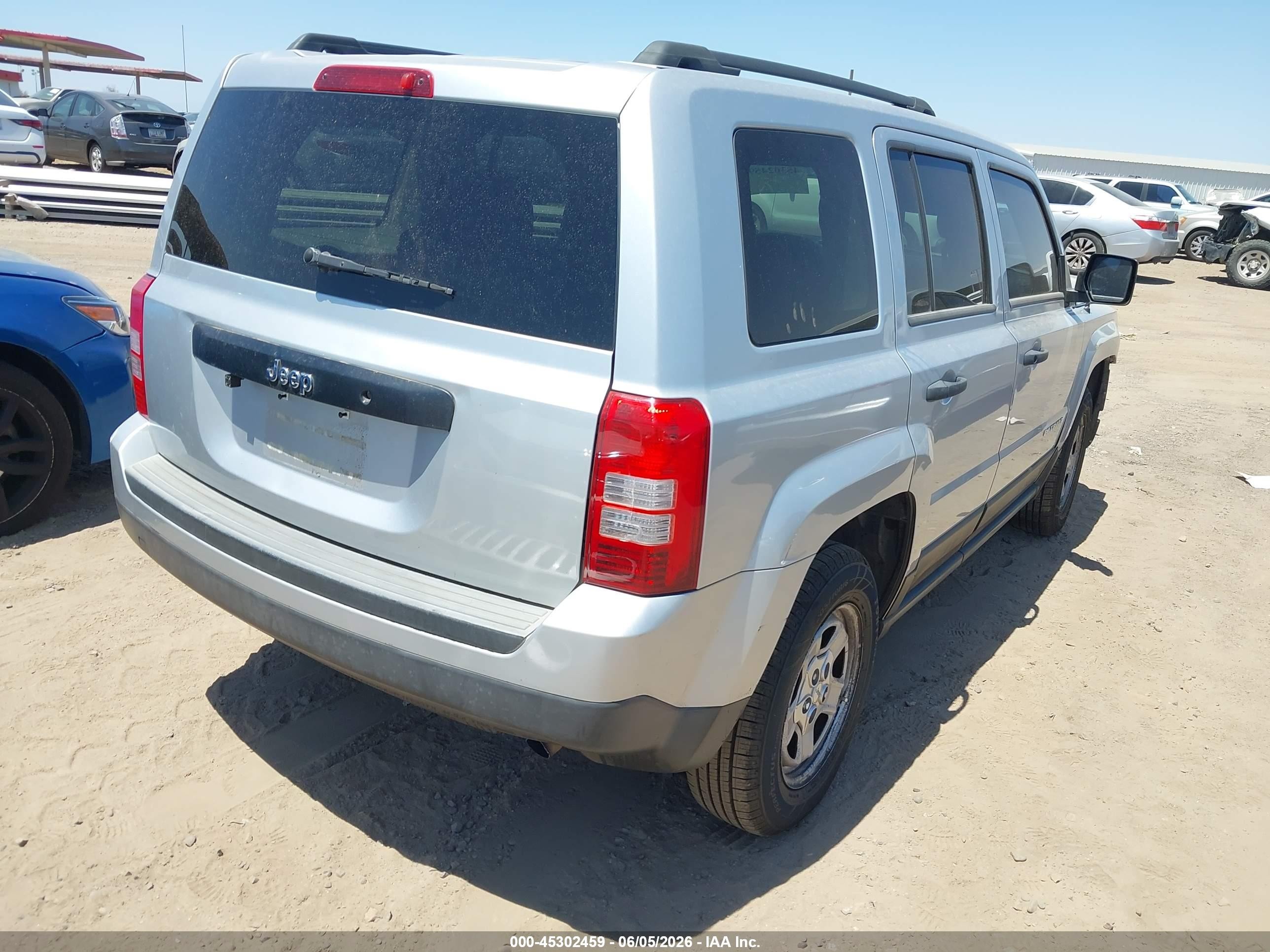 2012 Jeep Patriot Sport Silver vin: 1C4NJPBA8CD626264