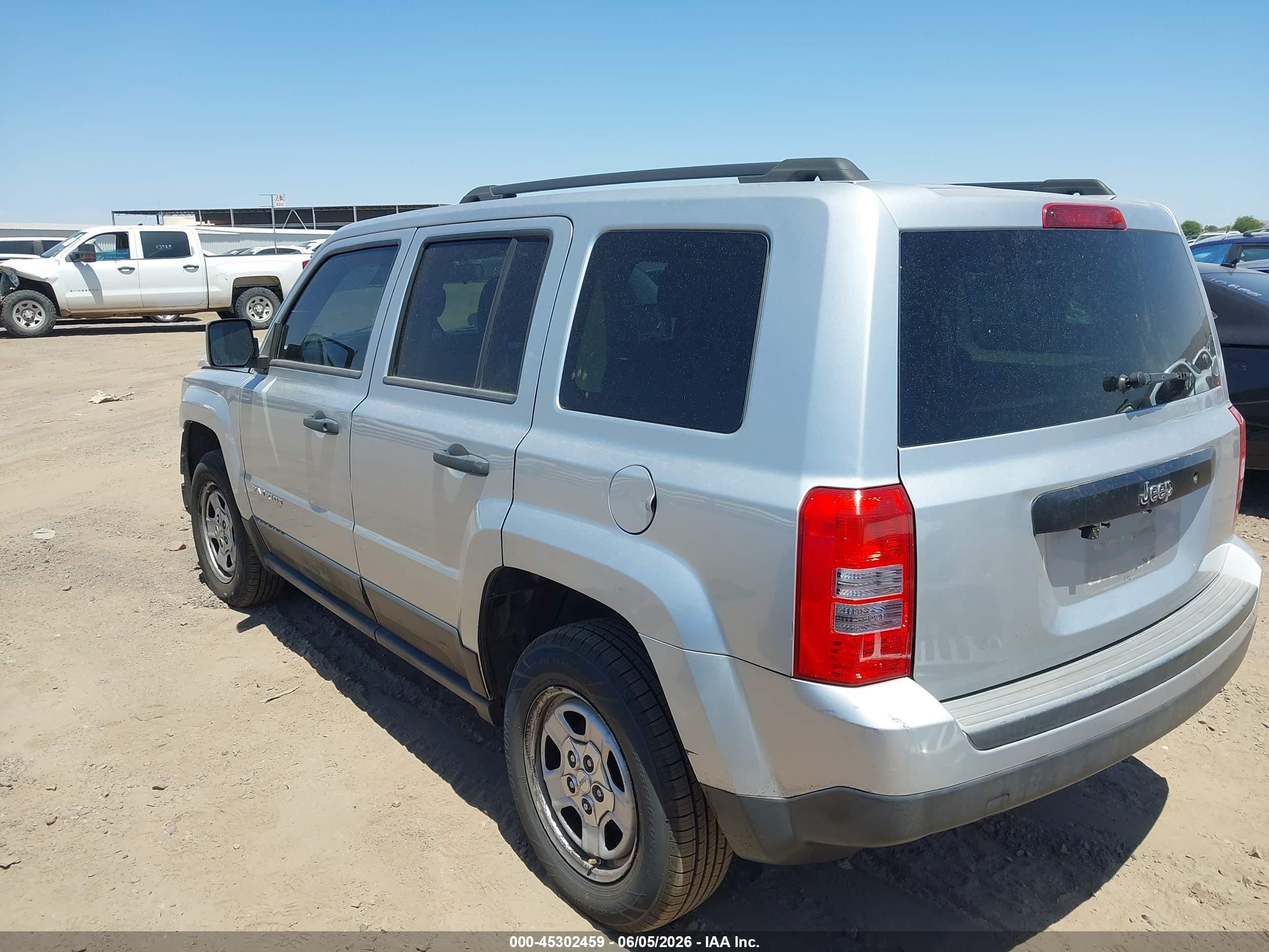 2012 Jeep Patriot Sport Silver vin: 1C4NJPBA8CD626264