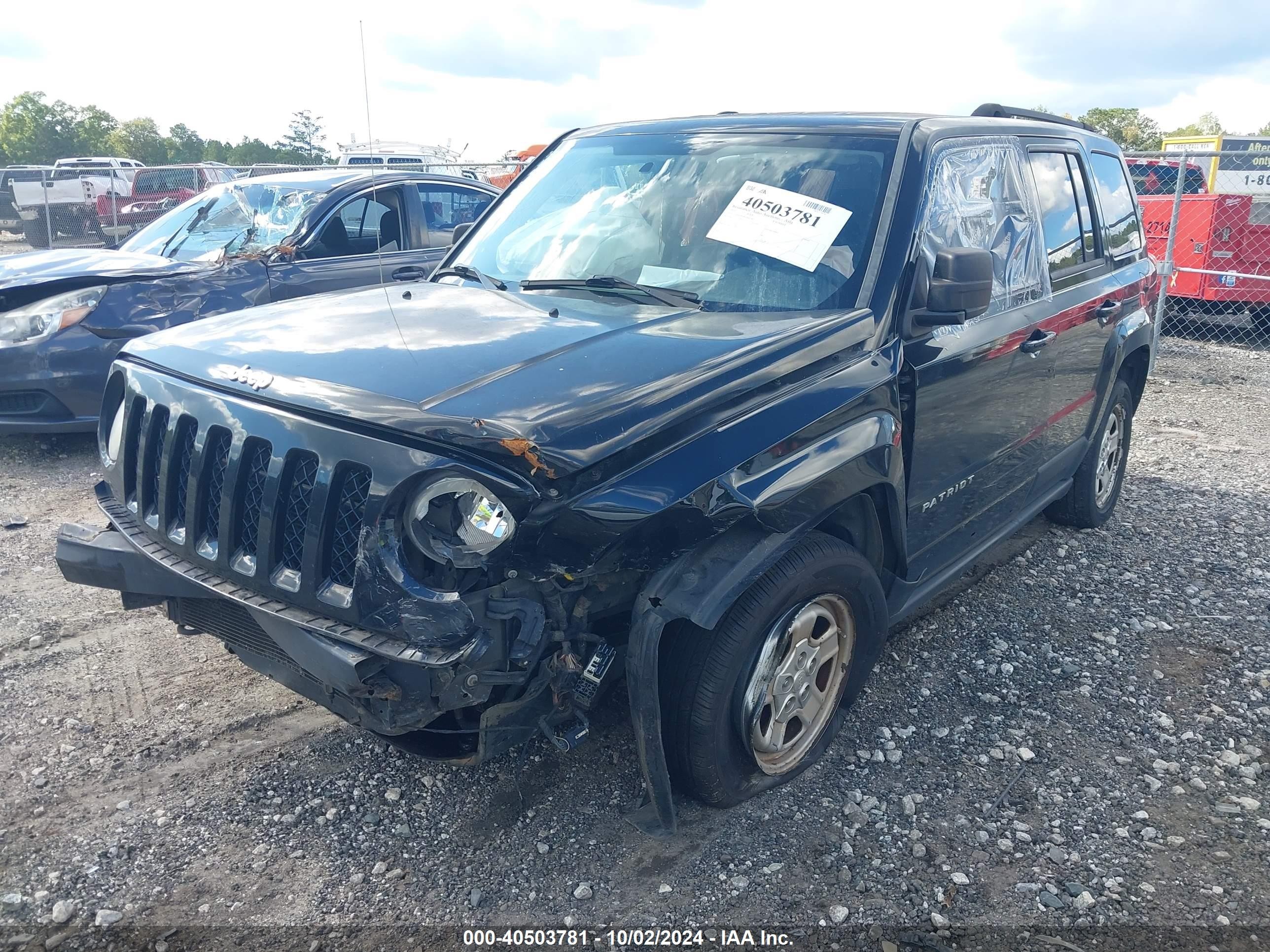 2012 Jeep Patriot Sport Black vin: 1C4NJPBA8CD642965