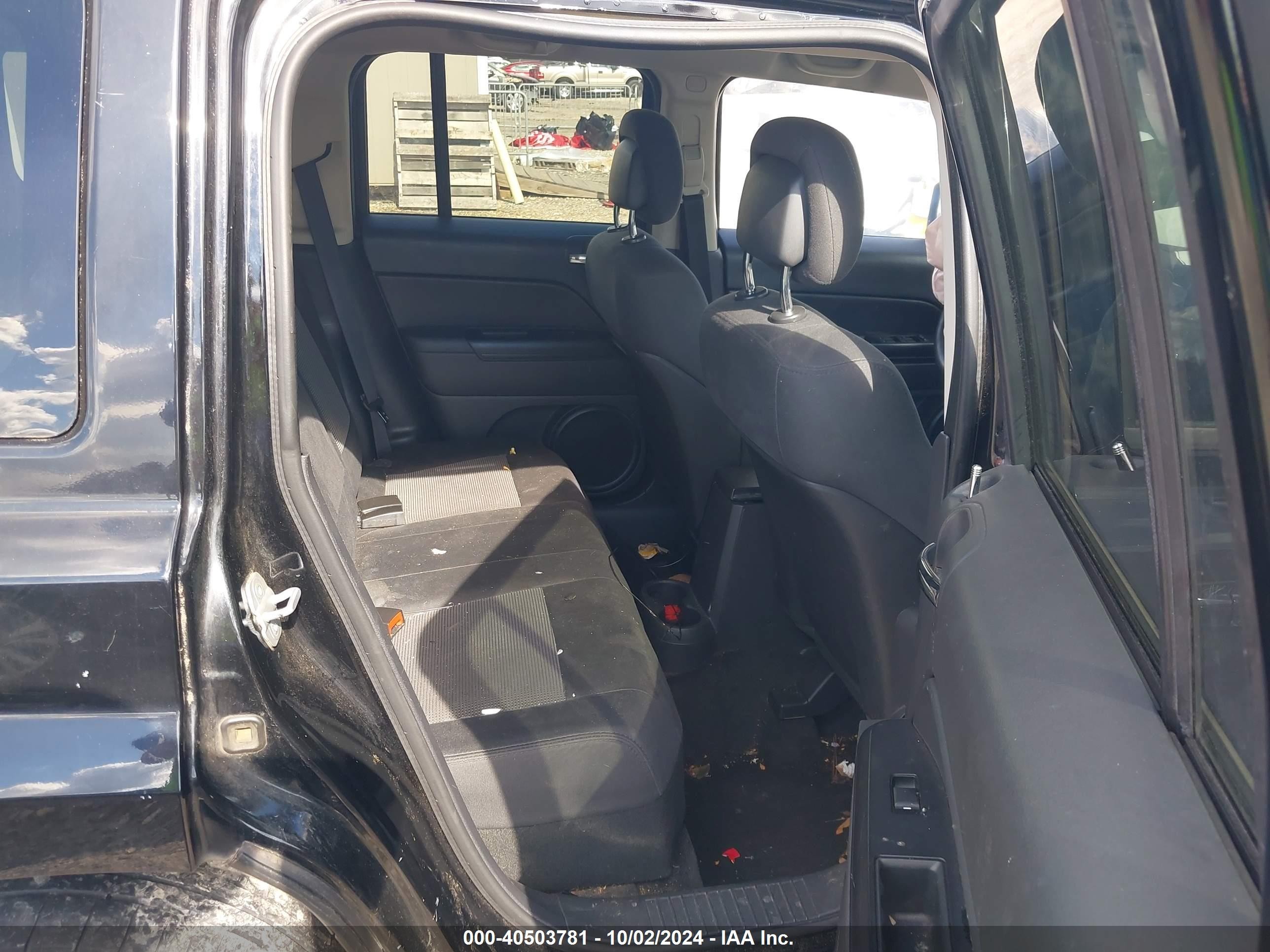 2012 Jeep Patriot Sport Black vin: 1C4NJPBA8CD642965