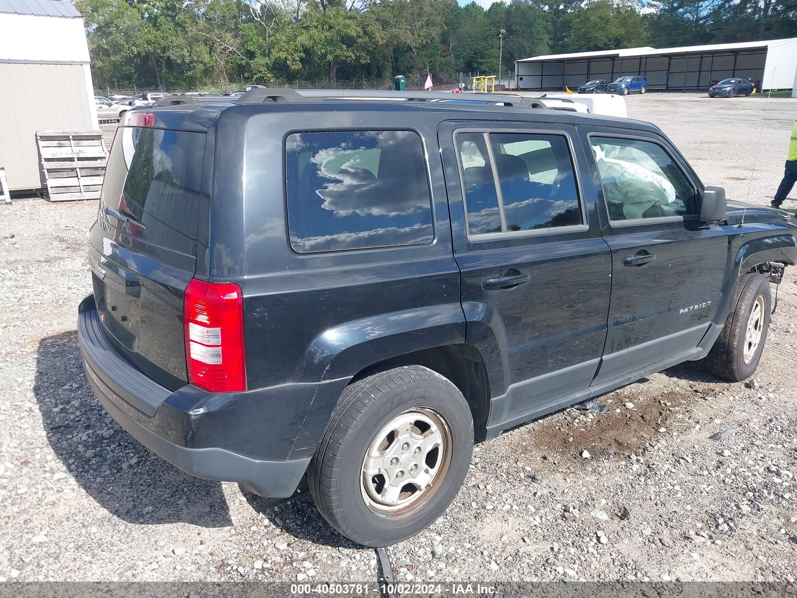 2012 Jeep Patriot Sport Black vin: 1C4NJPBA8CD642965
