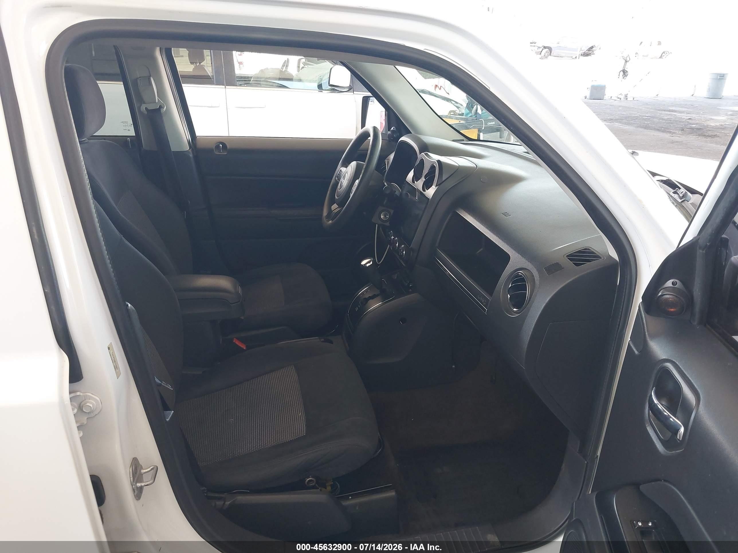 2014 Jeep Patriot Sport White vin: 1C4NJPBA8ED545994