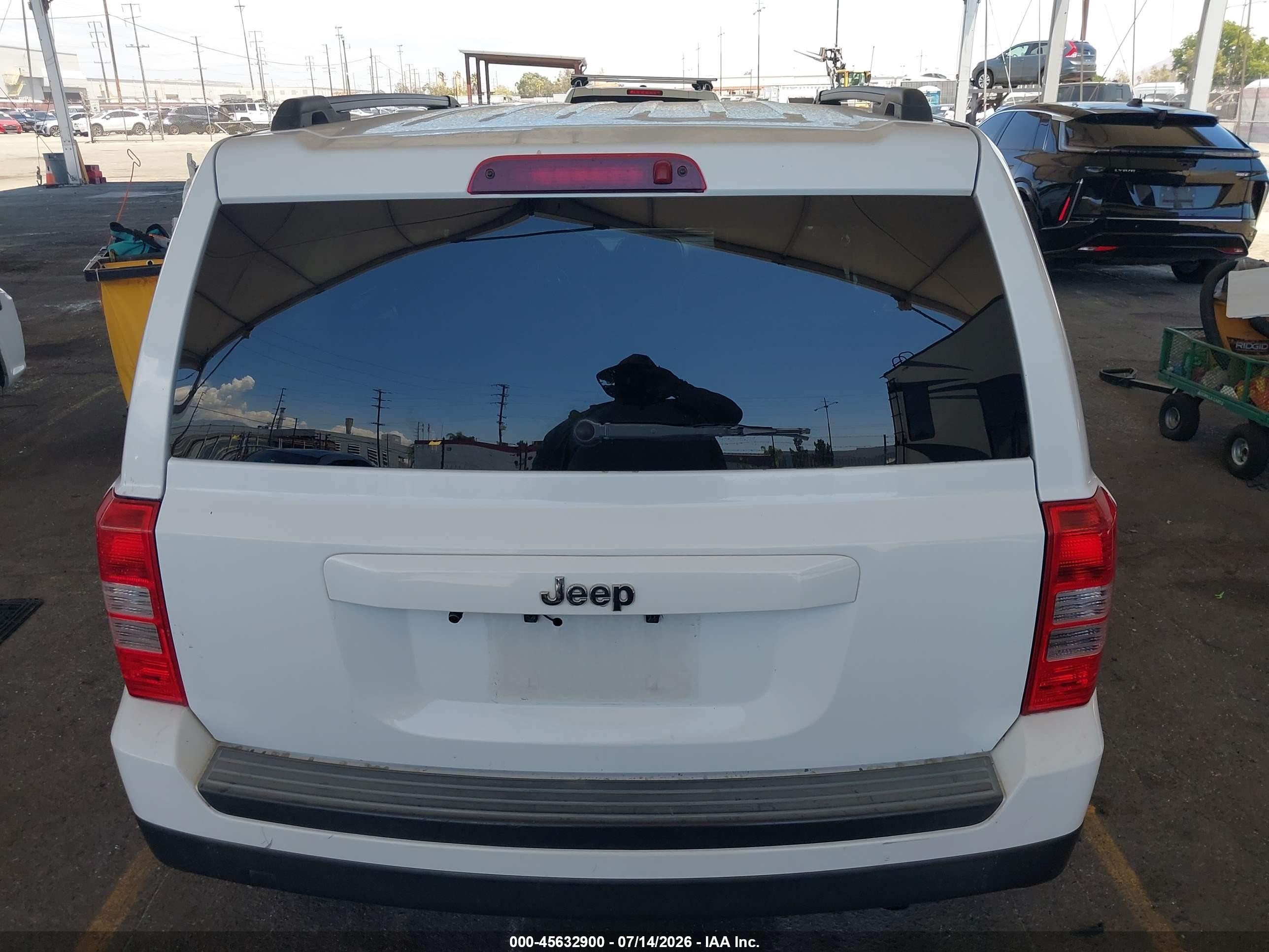2014 Jeep Patriot Sport White vin: 1C4NJPBA8ED545994
