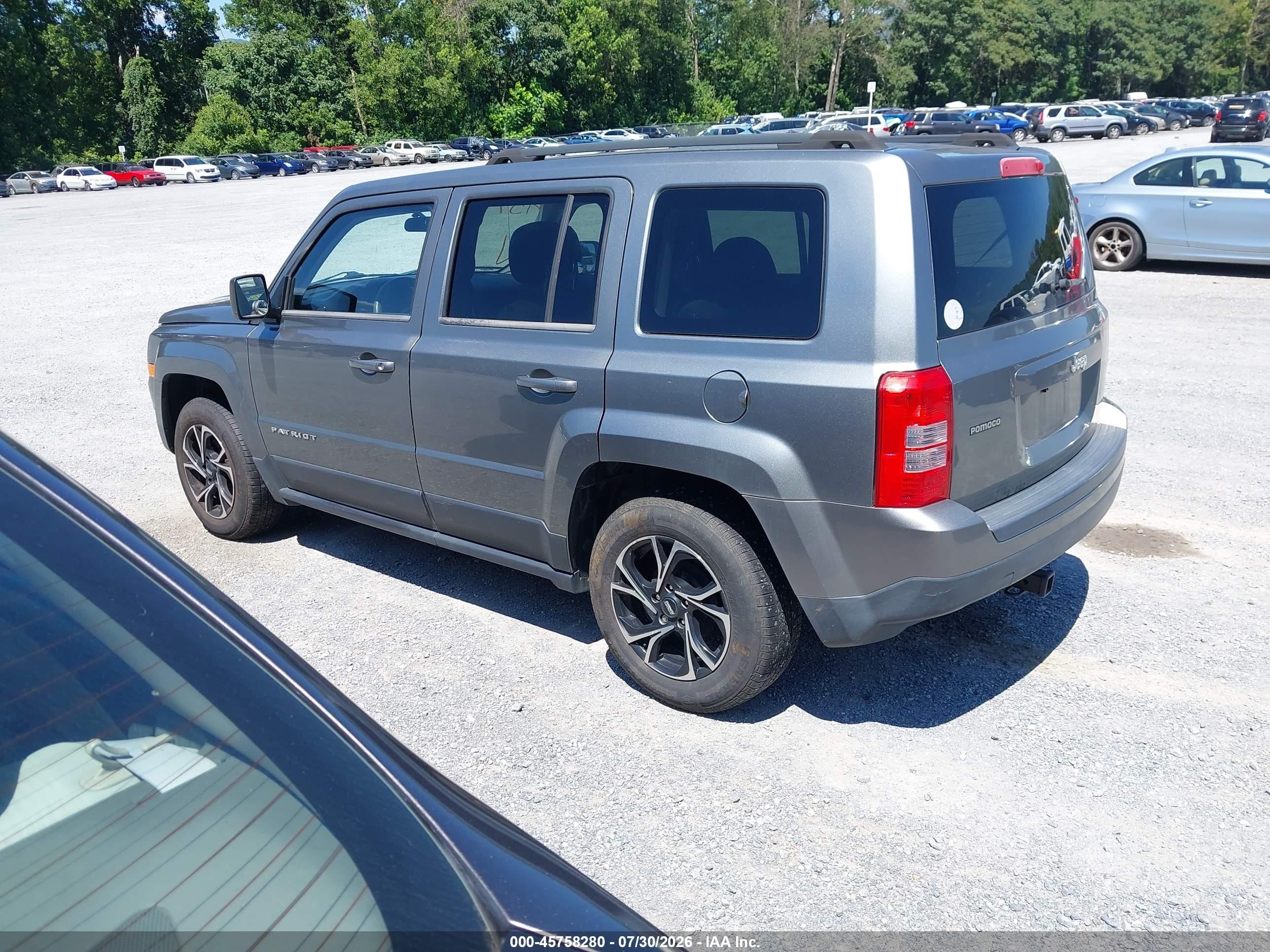 2014 Jeep Patriot Sport Gray vin: 1C4NJPBA8ED552038