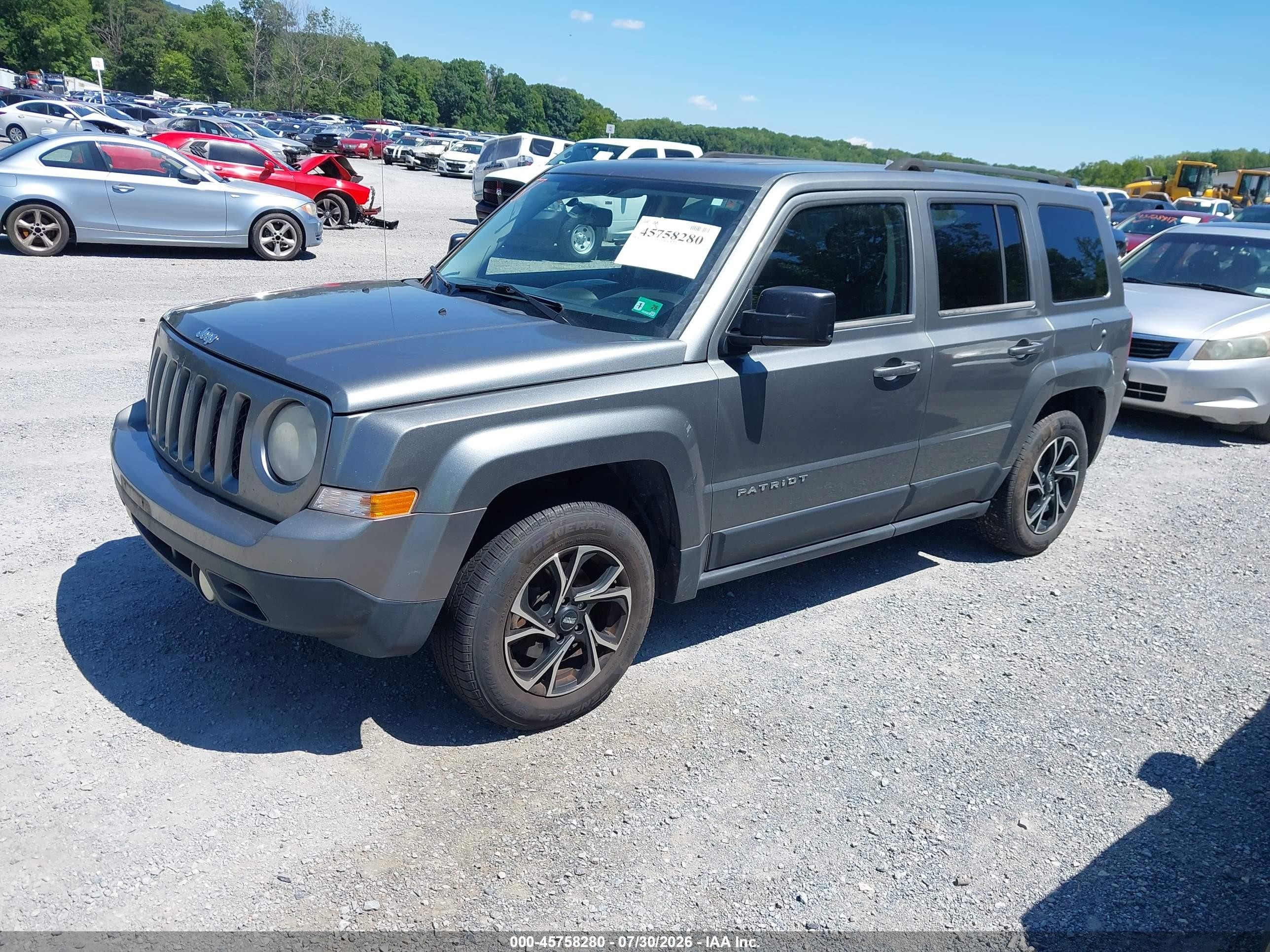 2014 Jeep Patriot Sport Gray vin: 1C4NJPBA8ED552038