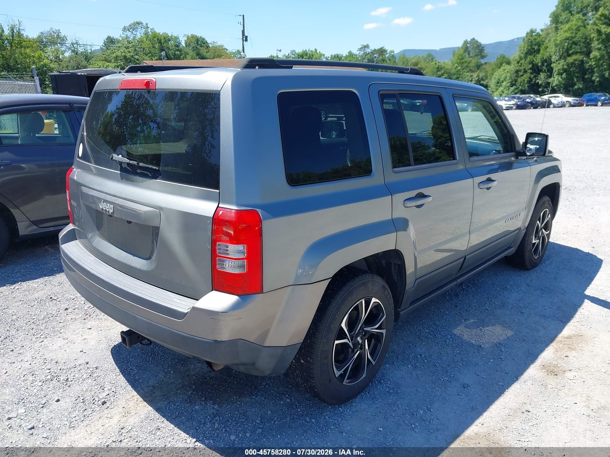 2014 Jeep Patriot Sport Gray vin: 1C4NJPBA8ED552038