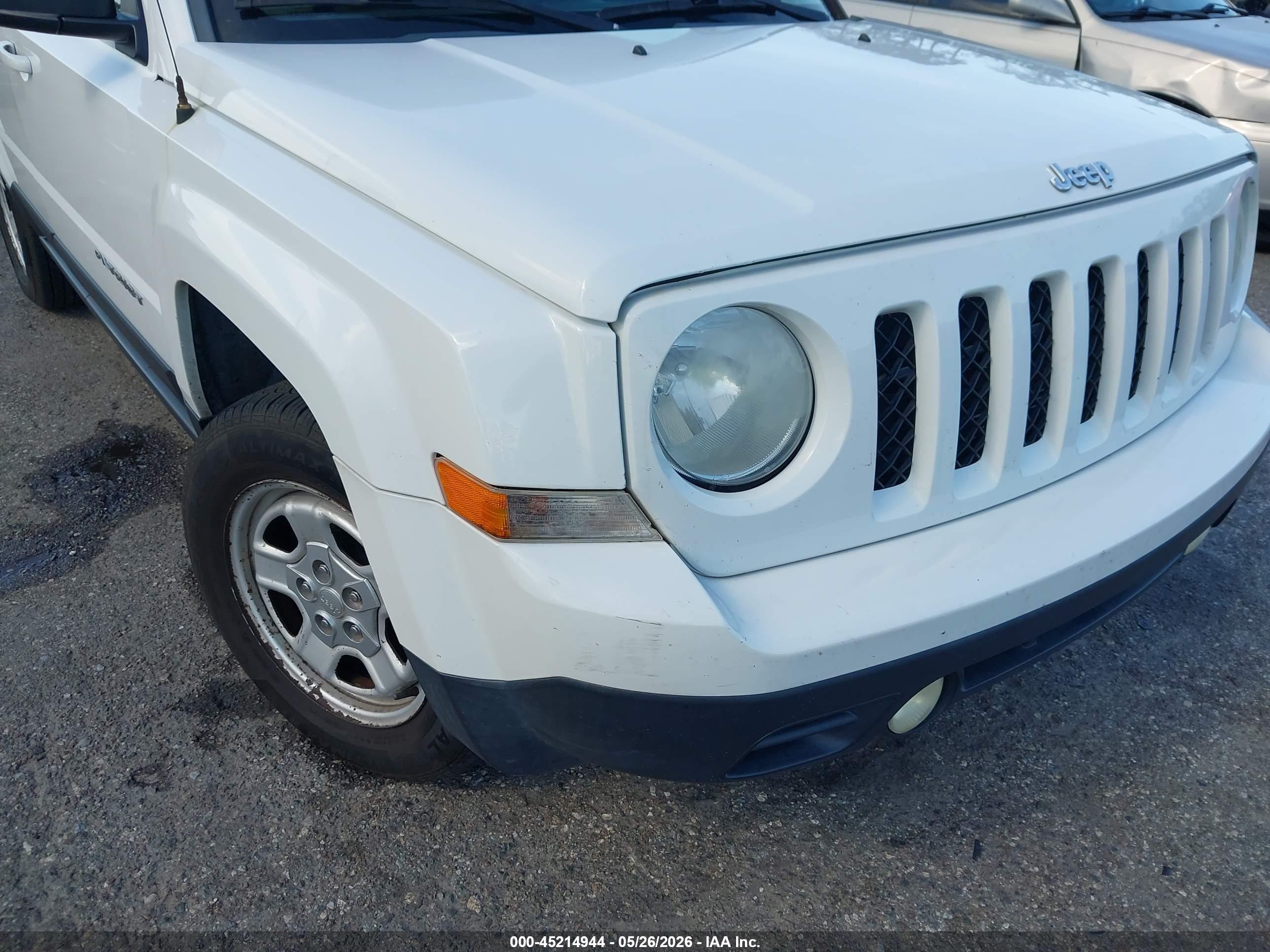2014 Jeep Patriot Sport Белый vin: 1C4NJPBA8ED690310