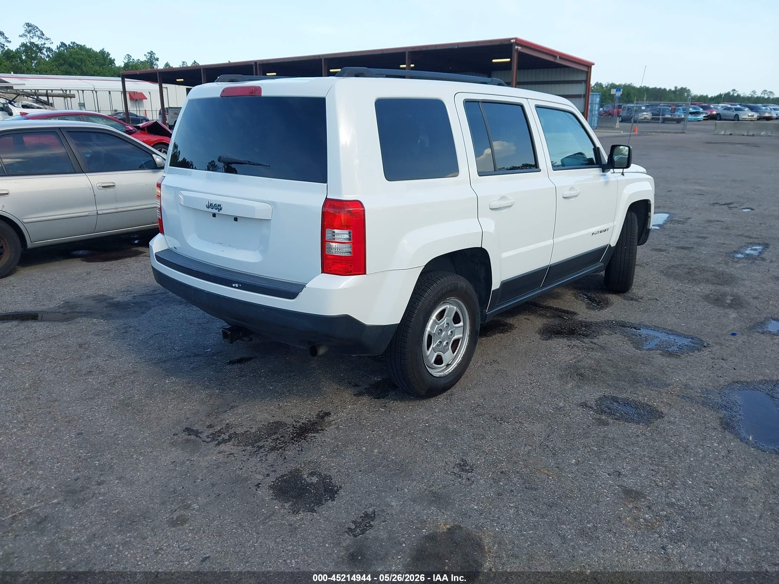 2014 Jeep Patriot Sport Белый vin: 1C4NJPBA8ED690310