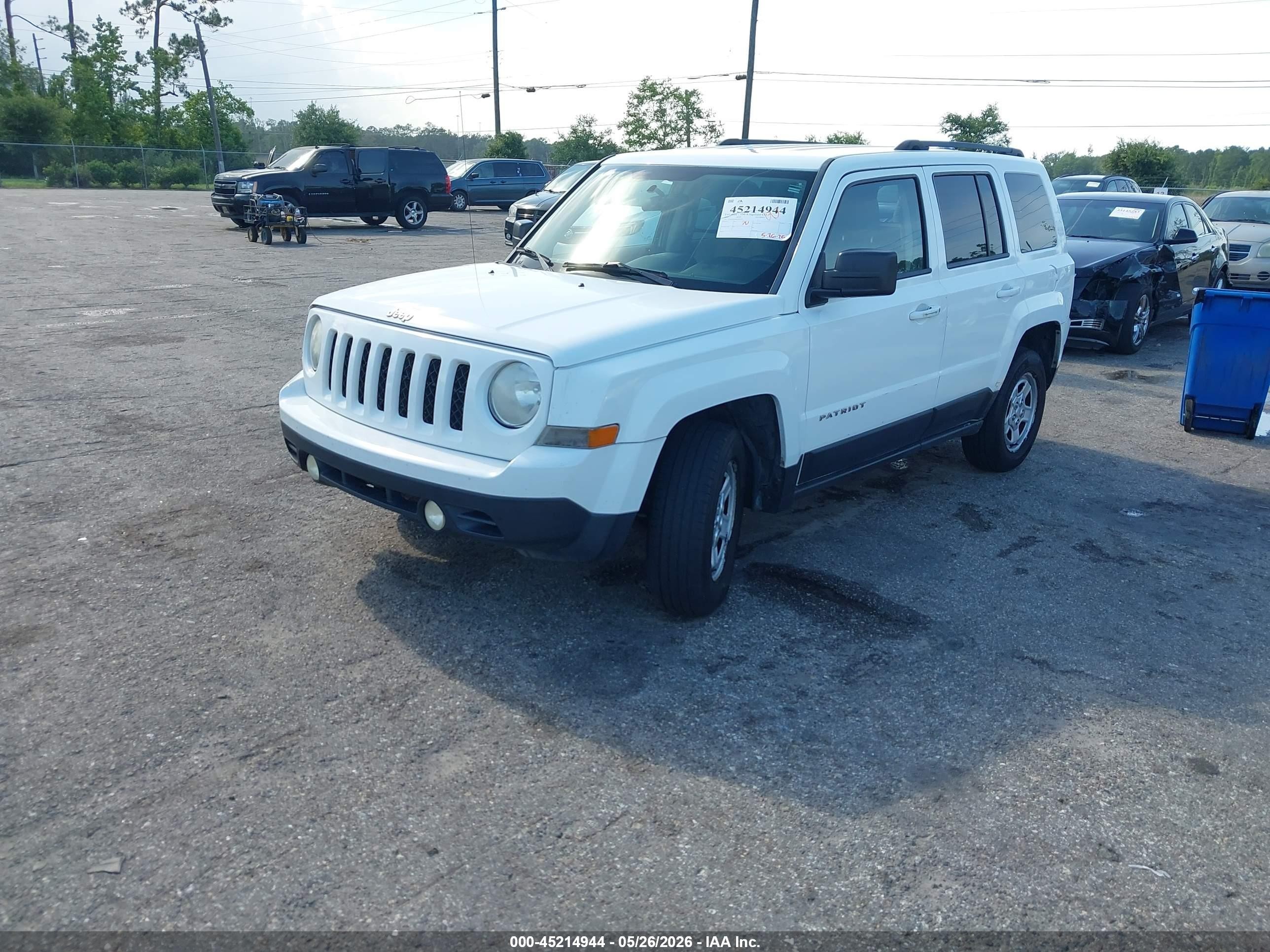 2014 Jeep Patriot Sport Белый vin: 1C4NJPBA8ED690310