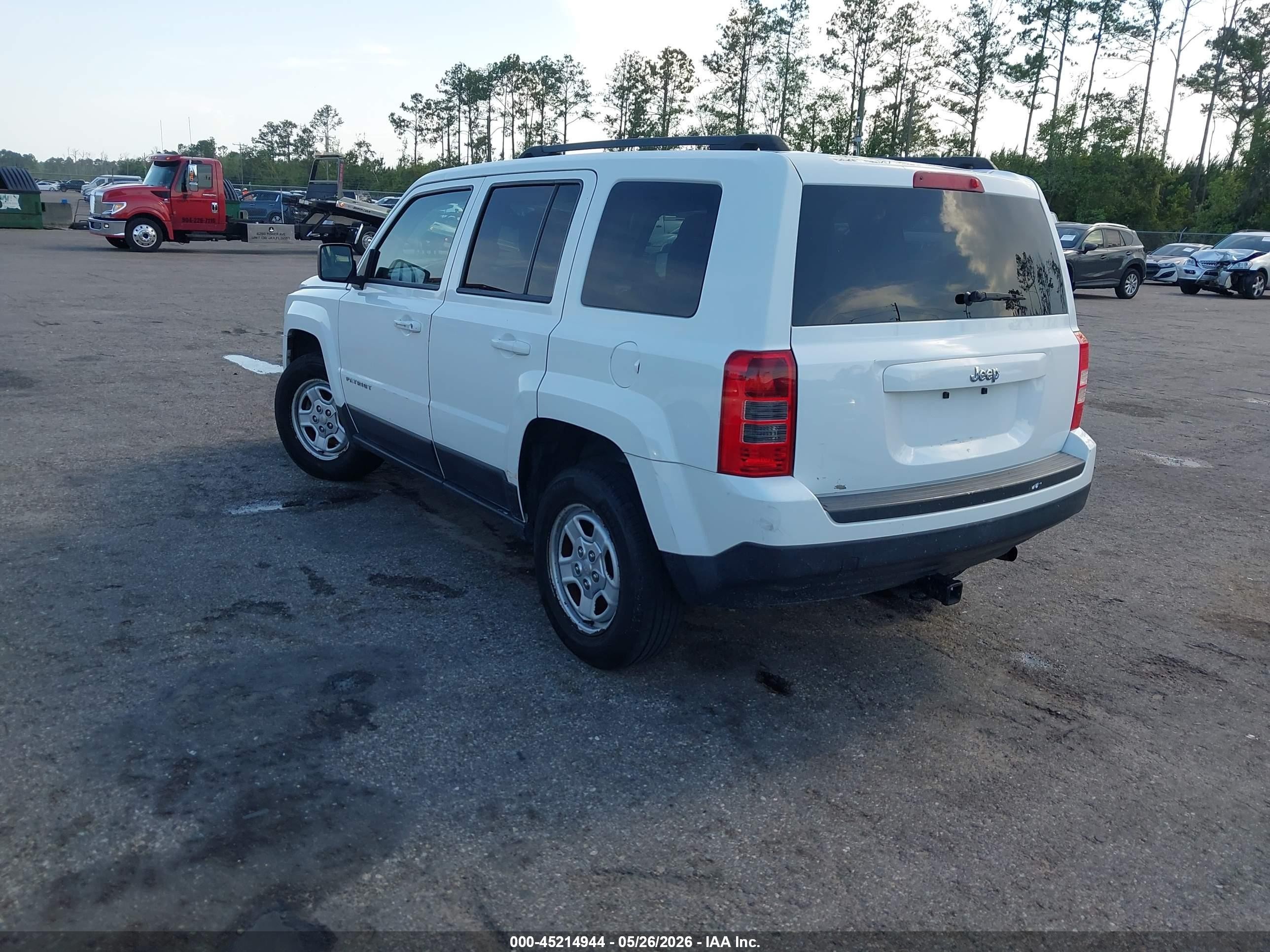 2014 Jeep Patriot Sport Белый vin: 1C4NJPBA8ED690310