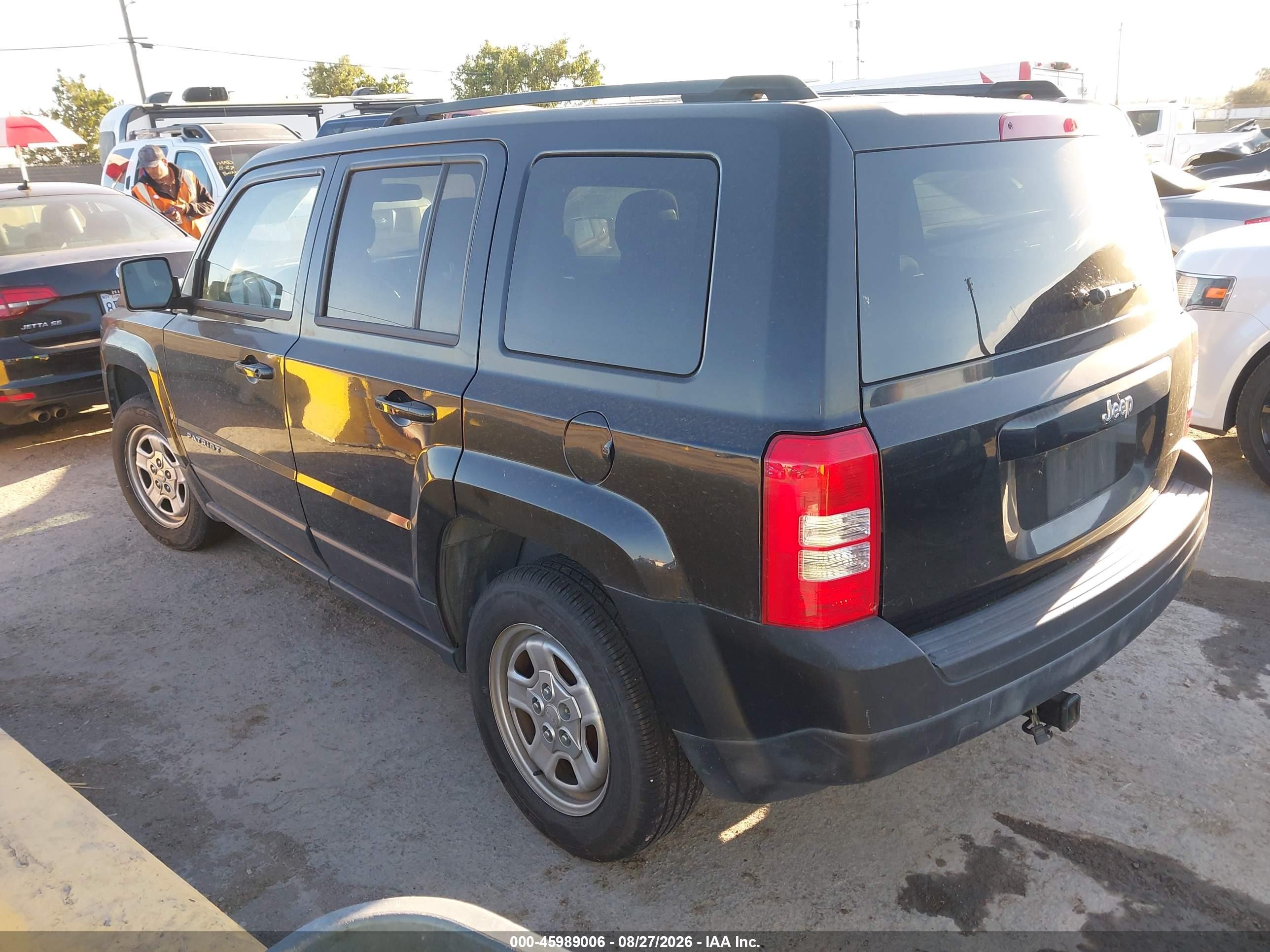 2014 Jeep Patriot Sport Черный vin: 1C4NJPBA8ED729767