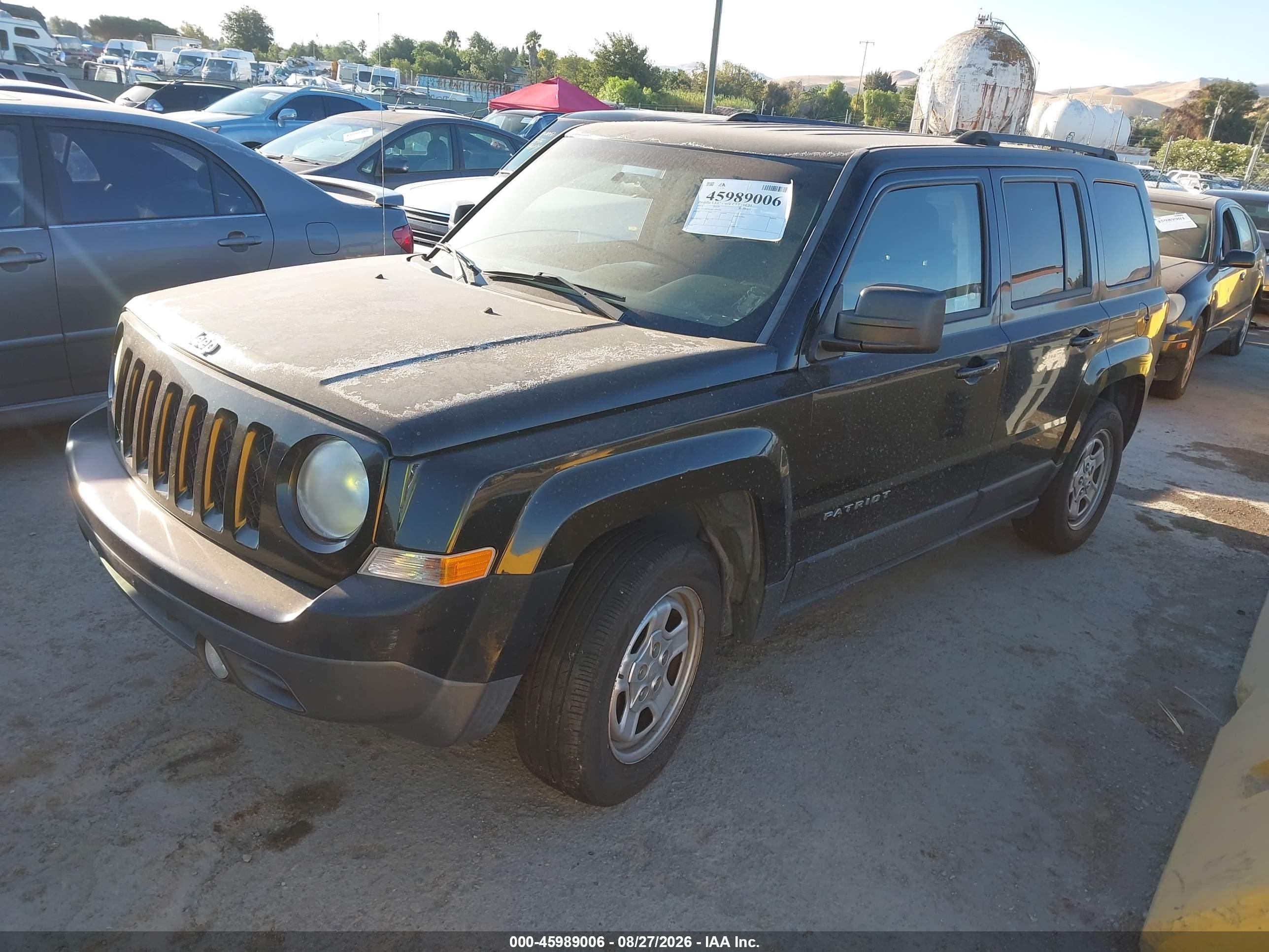 2014 Jeep Patriot Sport Черный vin: 1C4NJPBA8ED729767