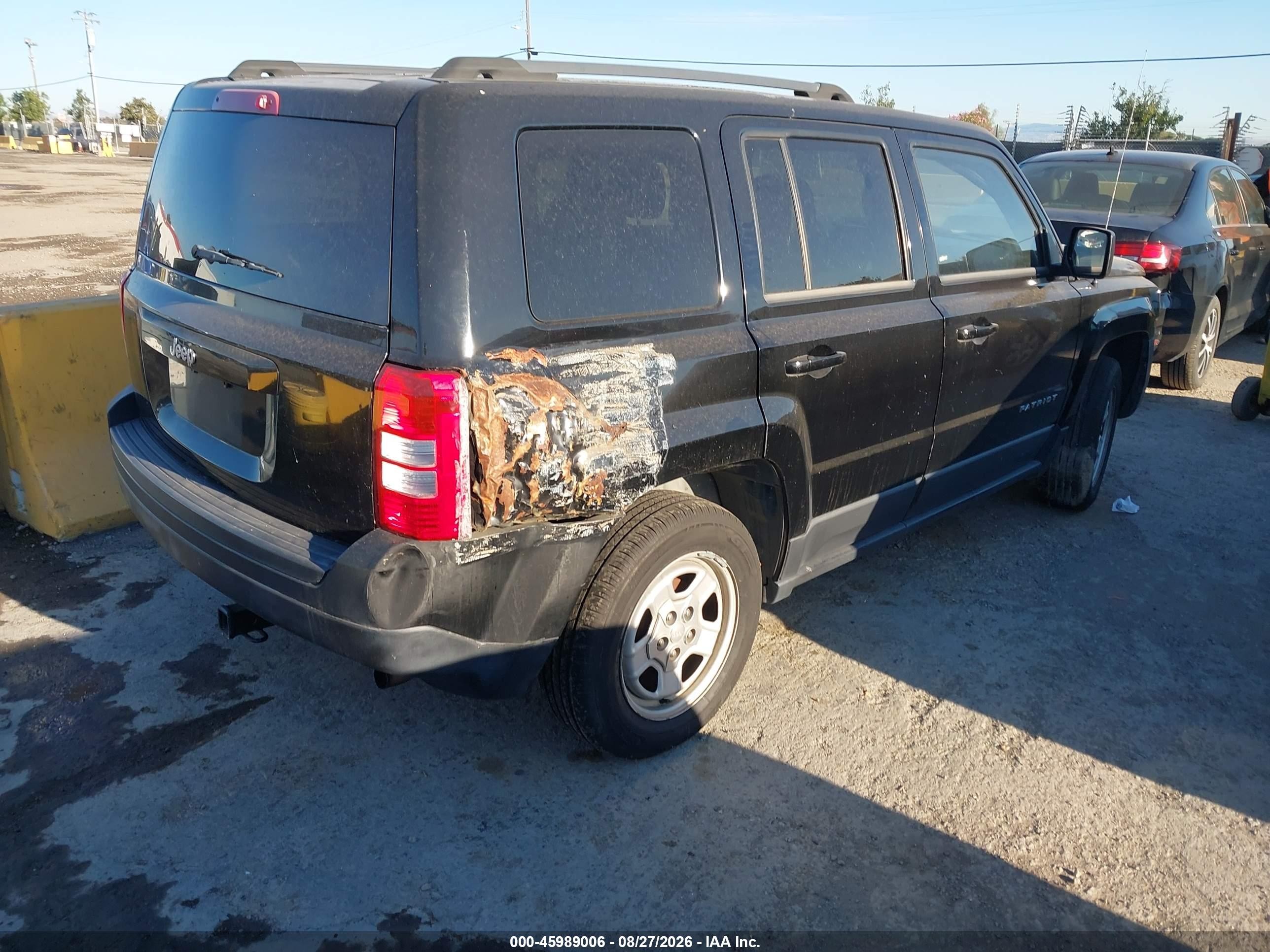 2014 Jeep Patriot Sport Черный vin: 1C4NJPBA8ED729767