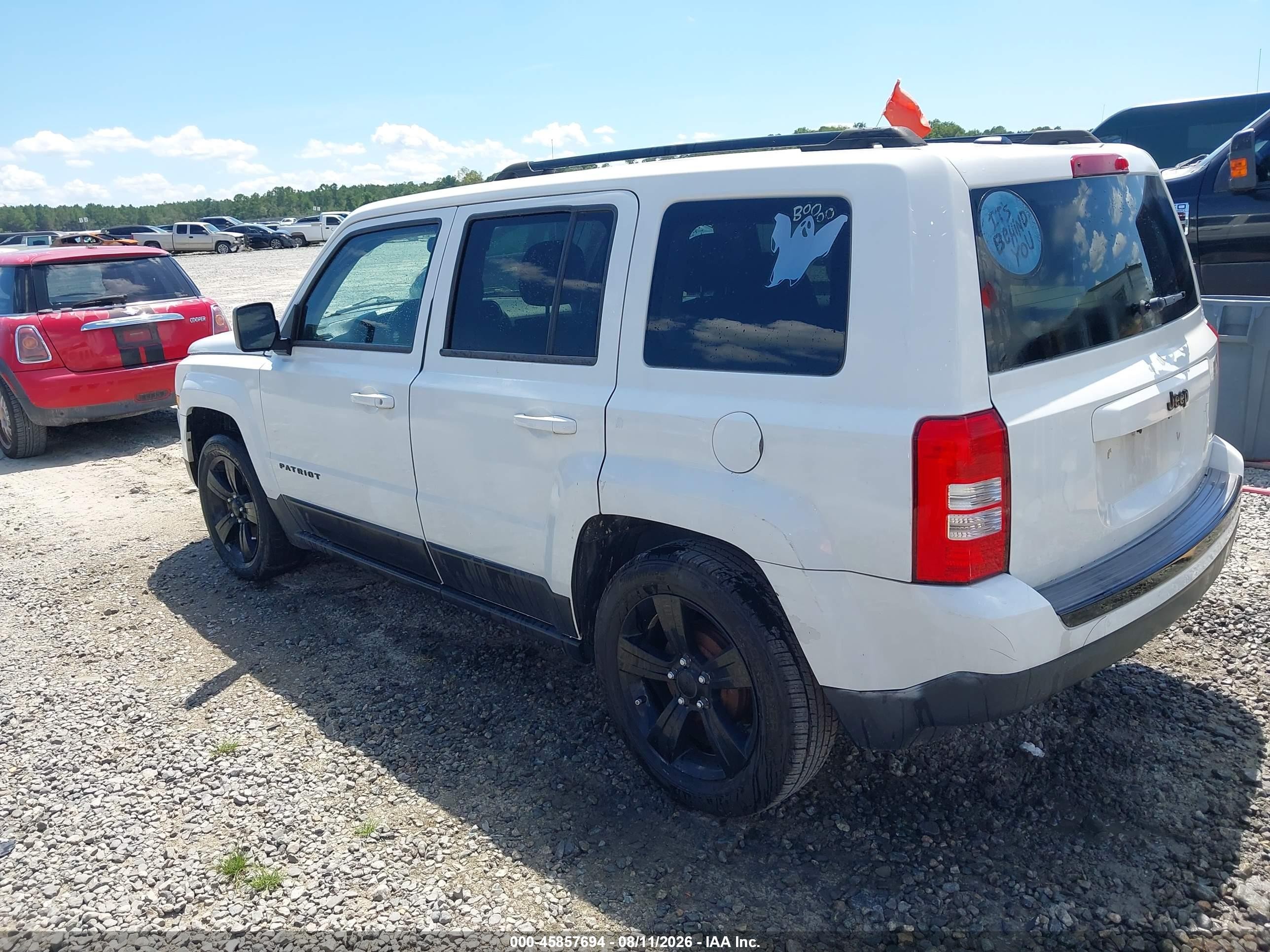 2014 Jeep Patriot Altitude White vin: 1C4NJPBA8ED785515