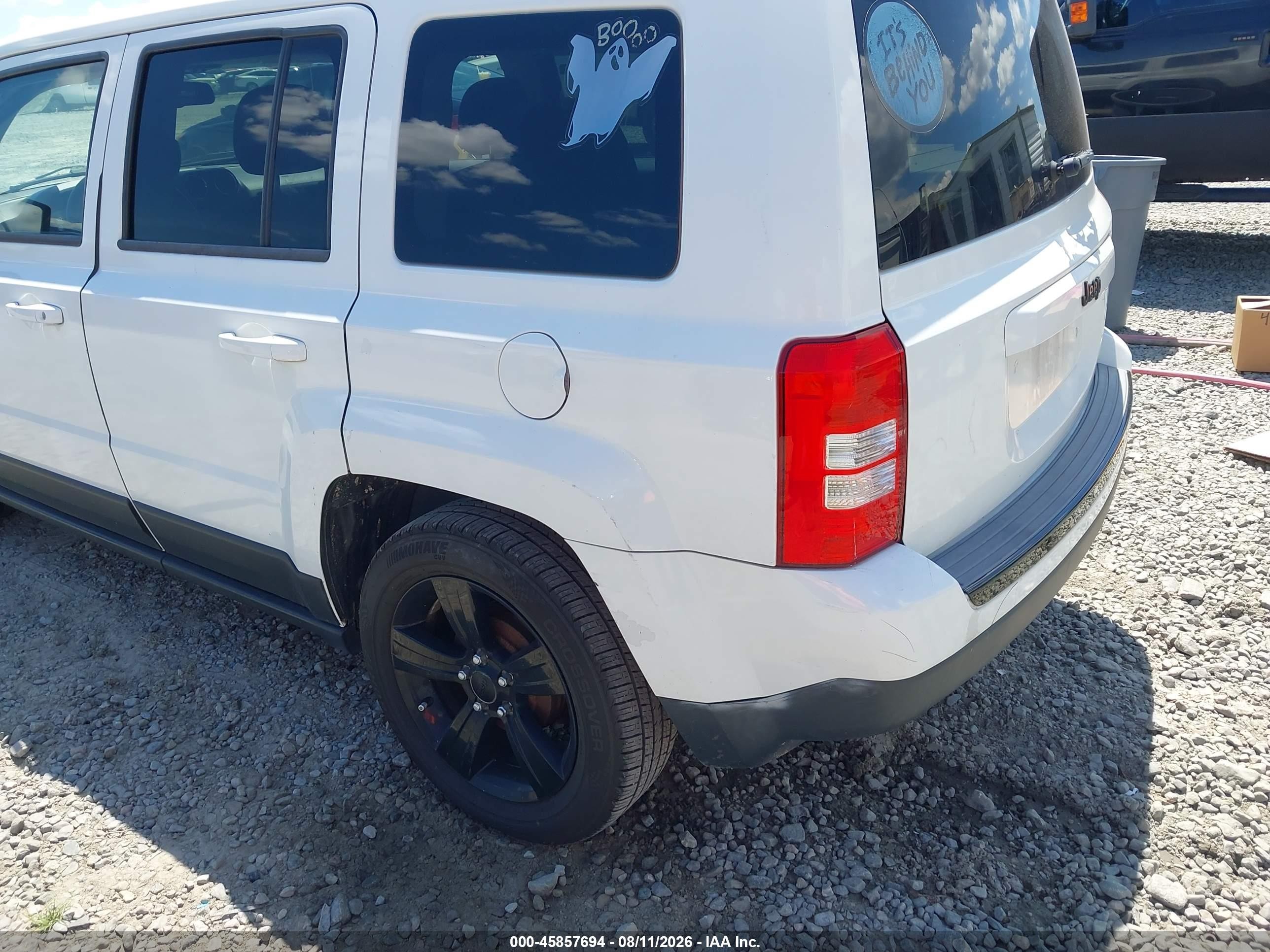 2014 Jeep Patriot Altitude White vin: 1C4NJPBA8ED785515