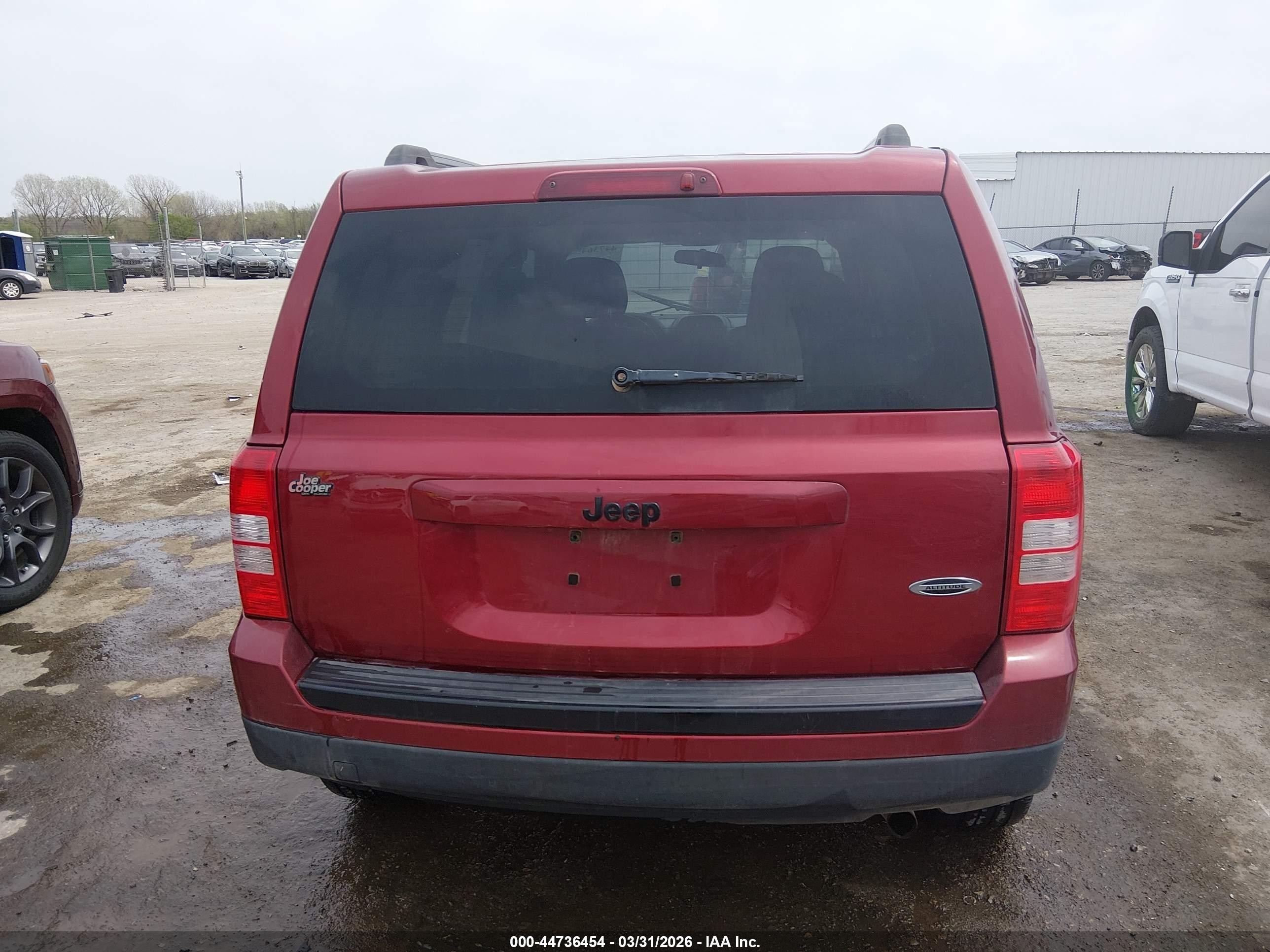 2014 Jeep Patriot Altitude Красный vin: 1C4NJPBA8ED813524