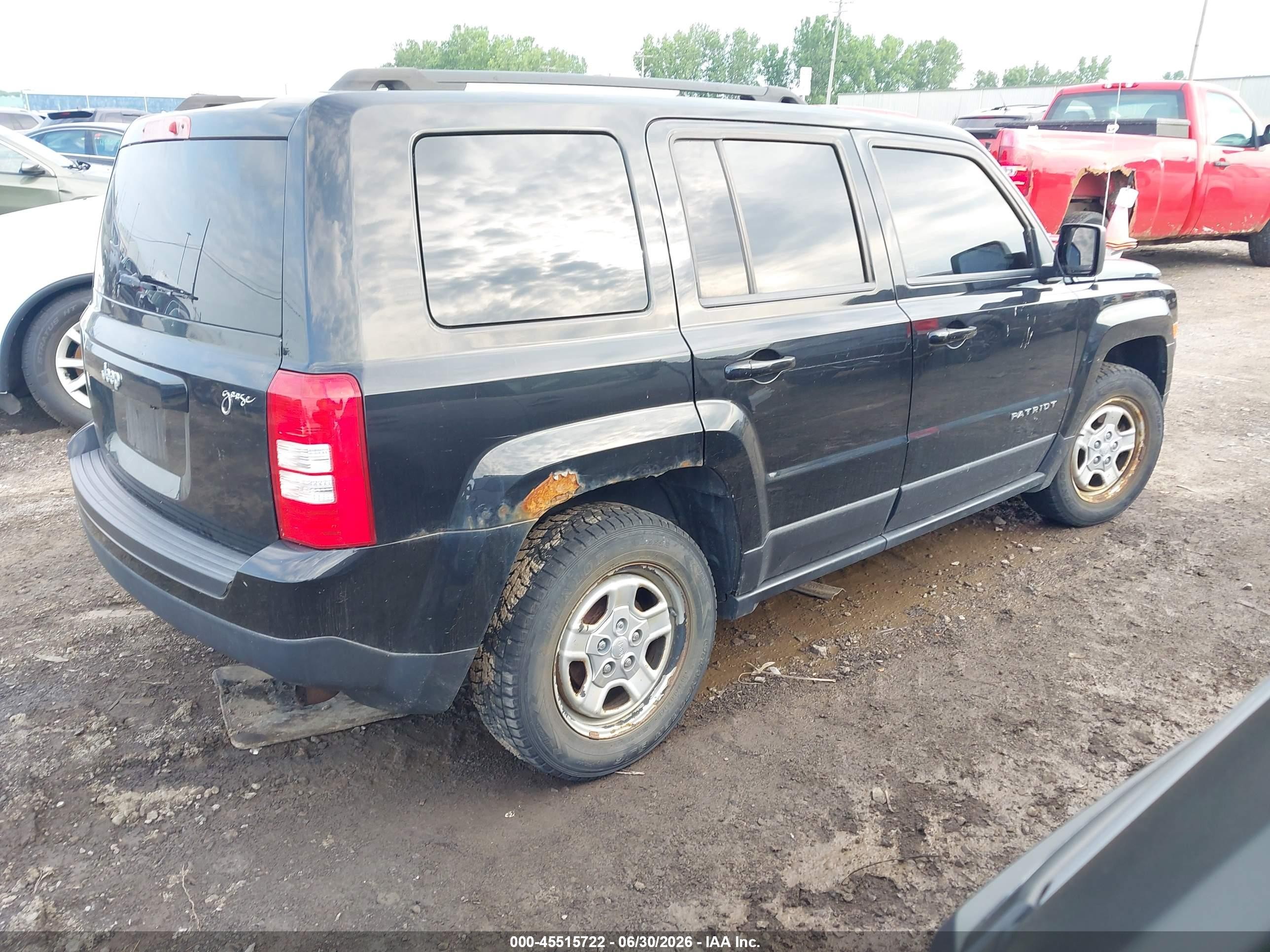 2014 Jeep Patriot Sport Black vin: 1C4NJPBA8ED864327