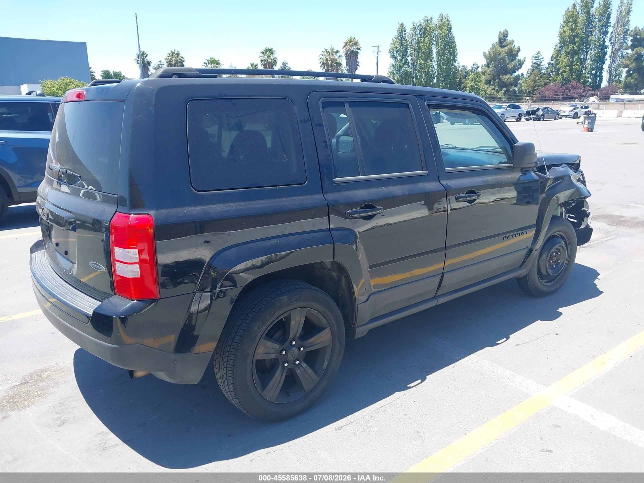 2015 Jeep Patriot Altitude Edition Черный vin: 1C4NJPBA8FD107493